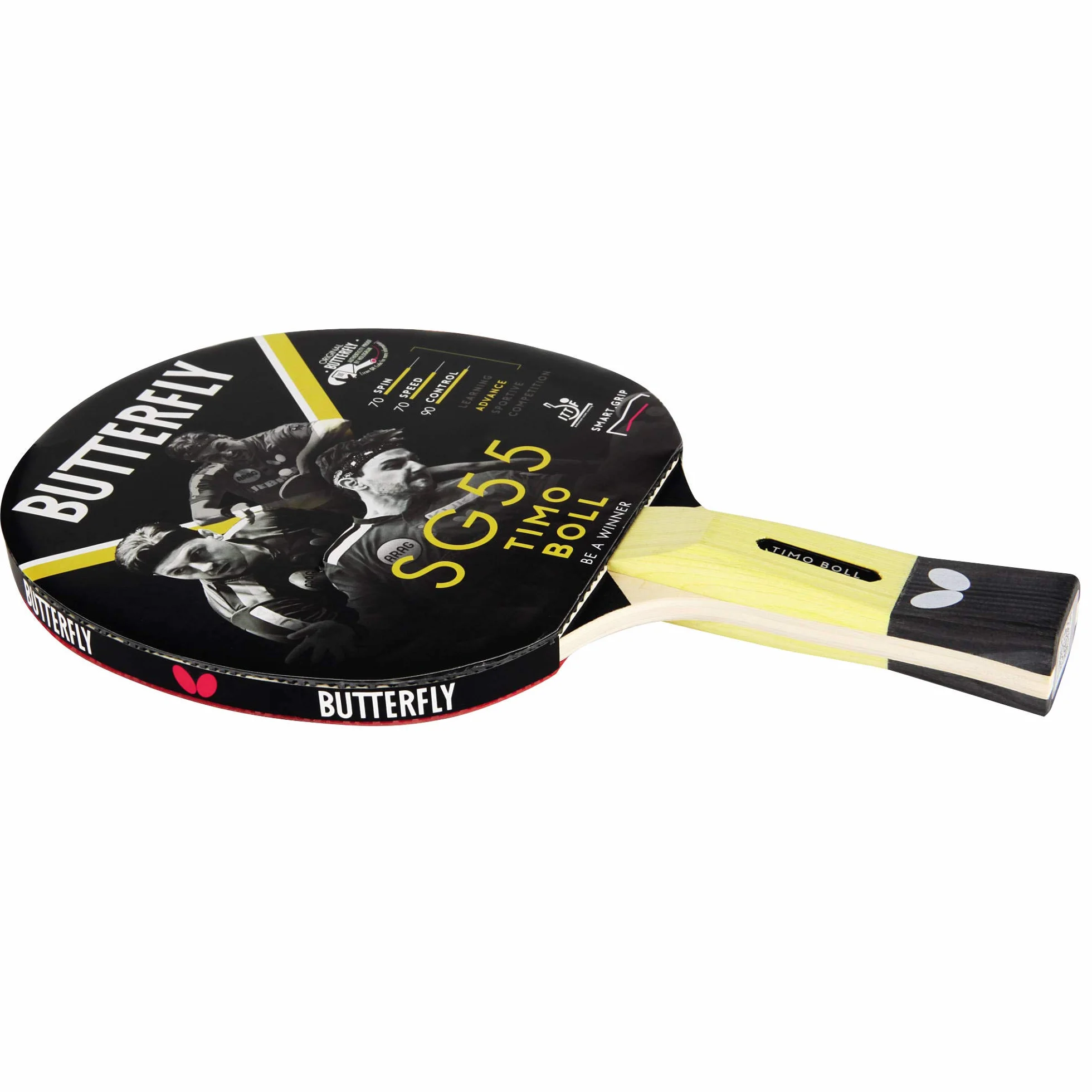 Butterfly Timo Boll SG55 Bate de Tenis de Mesa ITTF 1,5 mm Goma