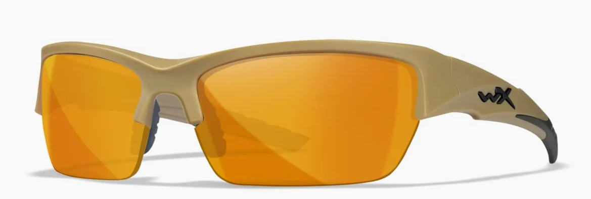 Wiley X │ Unisex │ Gafas de sol tácticas para exteriores │ Marco envolvente │ WX Valor 2.5│ Gafas protectoras │ Lentes intercambiables, Lentes grises, transparentes, óxido claro | Marco negro mate,