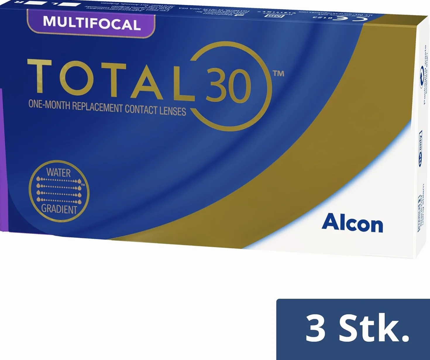 TOTAL30 Multifocal lentes de contacto mensuales 3 lentes +03.50 dioptrías R 8.4 mm D 14.2 mm