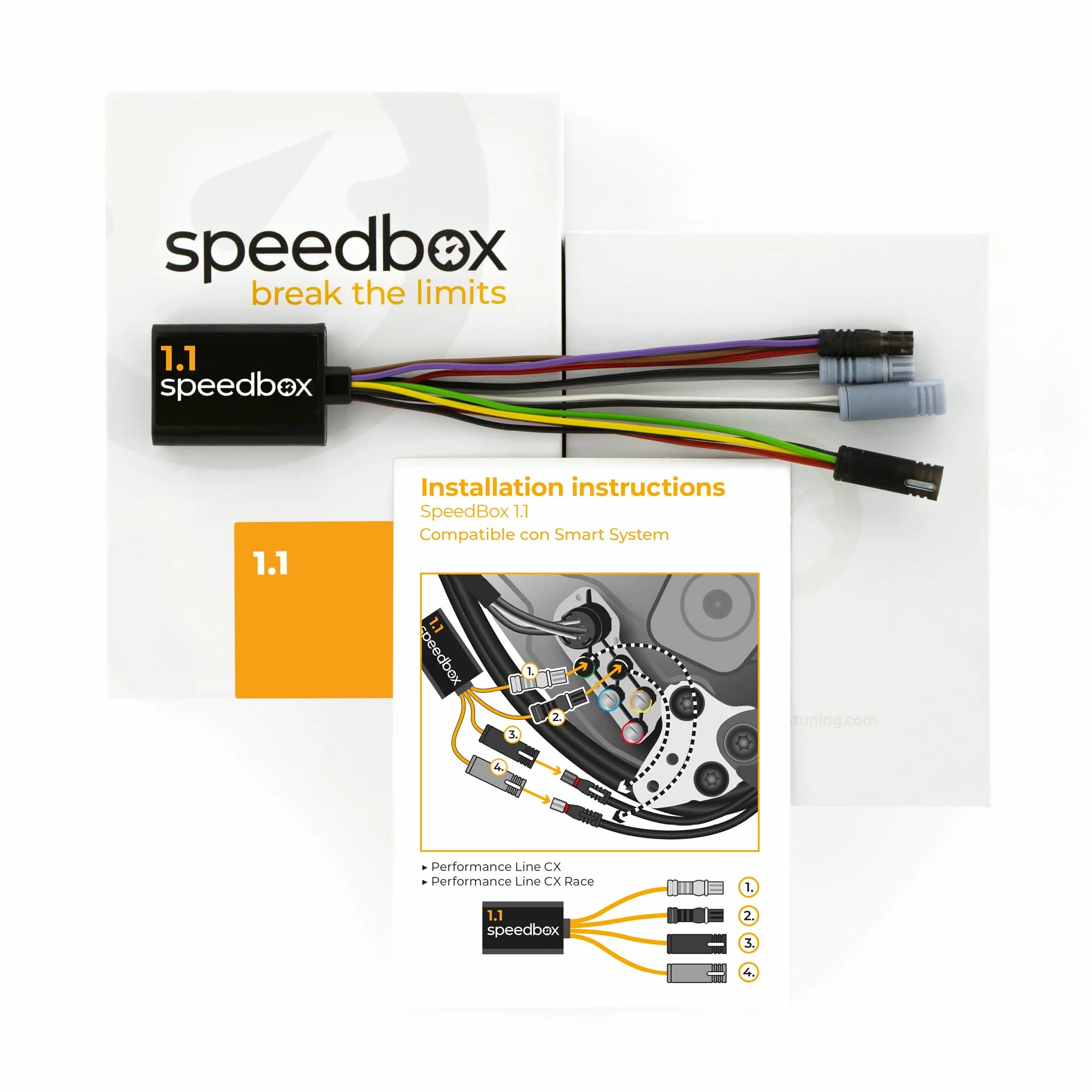 SpeedBox 1.1 Compatible con Bosch (Smart System) / Chip de Tuning Premium para Bicicletas eléctricas con Motores Bosch con Smart System