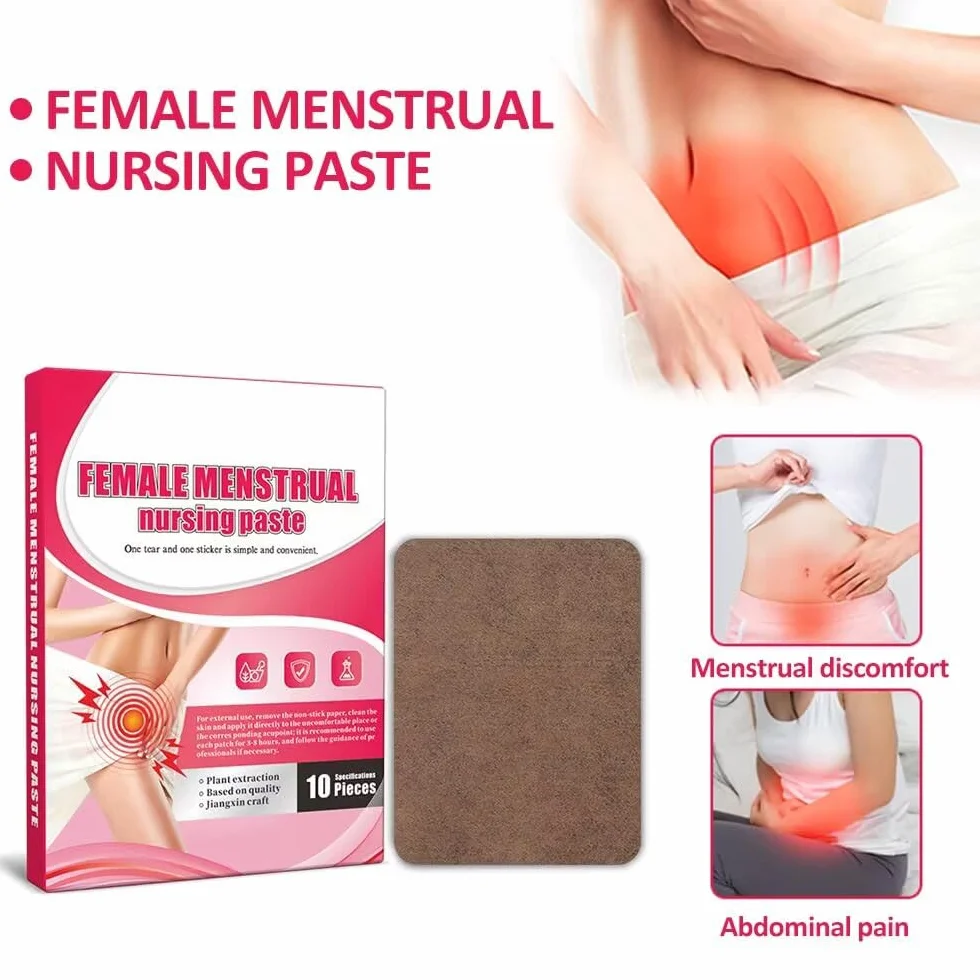 Parches menstruales extractos vegetales ajenjo angélica cólicos dolor abdominal 10 unidades