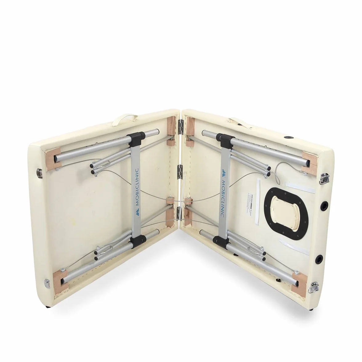 Mobiclinic Camilla de Masaje Plegable CA-01 Light Aluminio y Polipiel 186x60 cm Altura Regulable