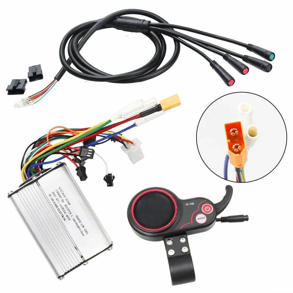 Controlador sin escobillas 48V 20A para scooter Kugoo M4 PRO2 con carcasa de aluminio ranurado y protección térmica