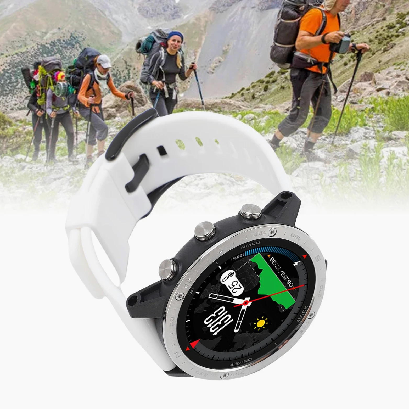 Drfeify Reloj de Buceo con Sensor de Profundidad | Clasificación de Agua de 50 M para Natación, Carcasa de Aleación de Ti, Notificaciones Inteligentes, Batería de Larga