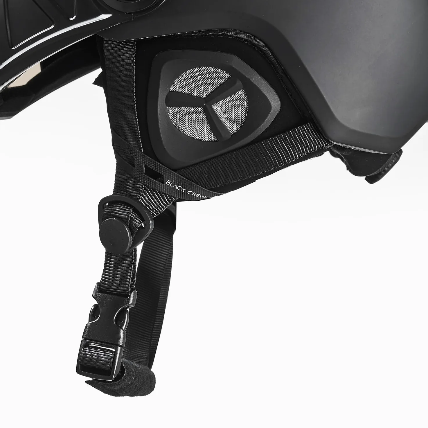 BLACK CREVICE St.Moritz - Casco de esquí con Visera, Casco de esquí Ajustable para Hombre y Mujer, Casco de esquí con Soporte para Gafas de esquí, antivaho, Casco de esquí y Snowboard con Funda