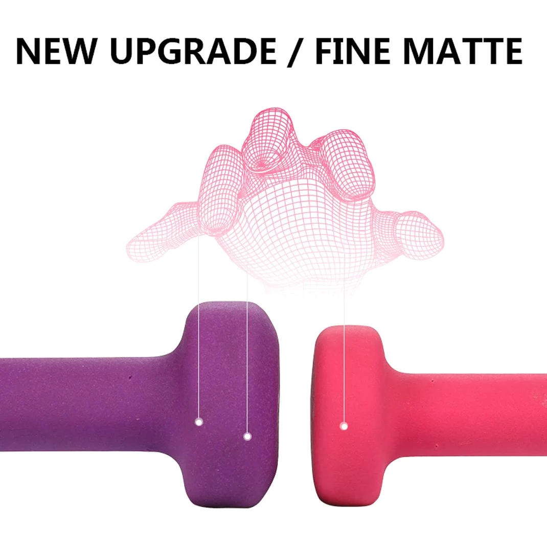Mancuernas para Mujer, Pesas con Revestimiento De Vinilo, 1LB, 2LB, 3LB, 6LB, 7LB, 8LB, 9LB, 10LB, Juego De Mancuernas Hexagonales De Neopreno para Ejercicio Físico En El Hogar, 1 Par