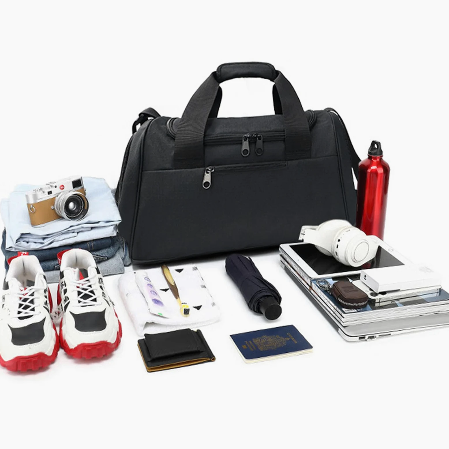 Bolsa de lona para mujer, bolsa de gimnasio, bolsa de viaje, bolsa de deporte, bolsa de viaje de negocios, bolsa de natación de gran capacidad para acampar