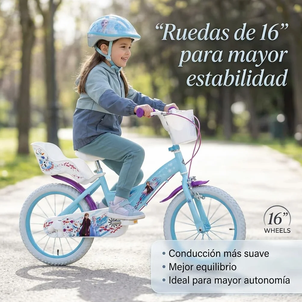 TOIMSA Bicicleta 16" Frozen Huffy 5/8 Años