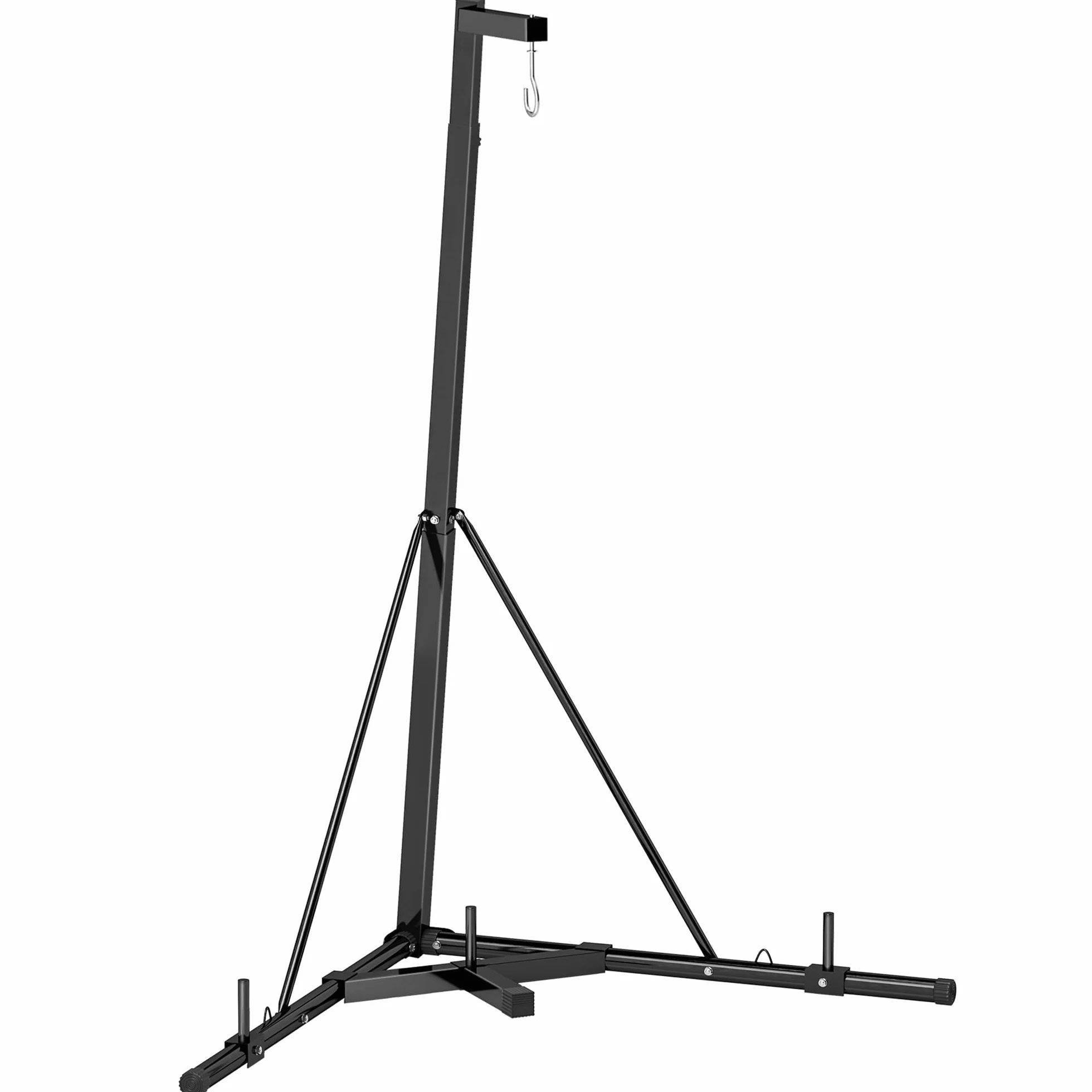 SPORTNOW Soporte de Saco de Boxeo Plegable Soporte para Bolsas de Boxeo de Pie con Altura Ajustable en 10 Niveles para Entrenamiento en Gimnasio Hogar 170x90x182-225 cm Negro