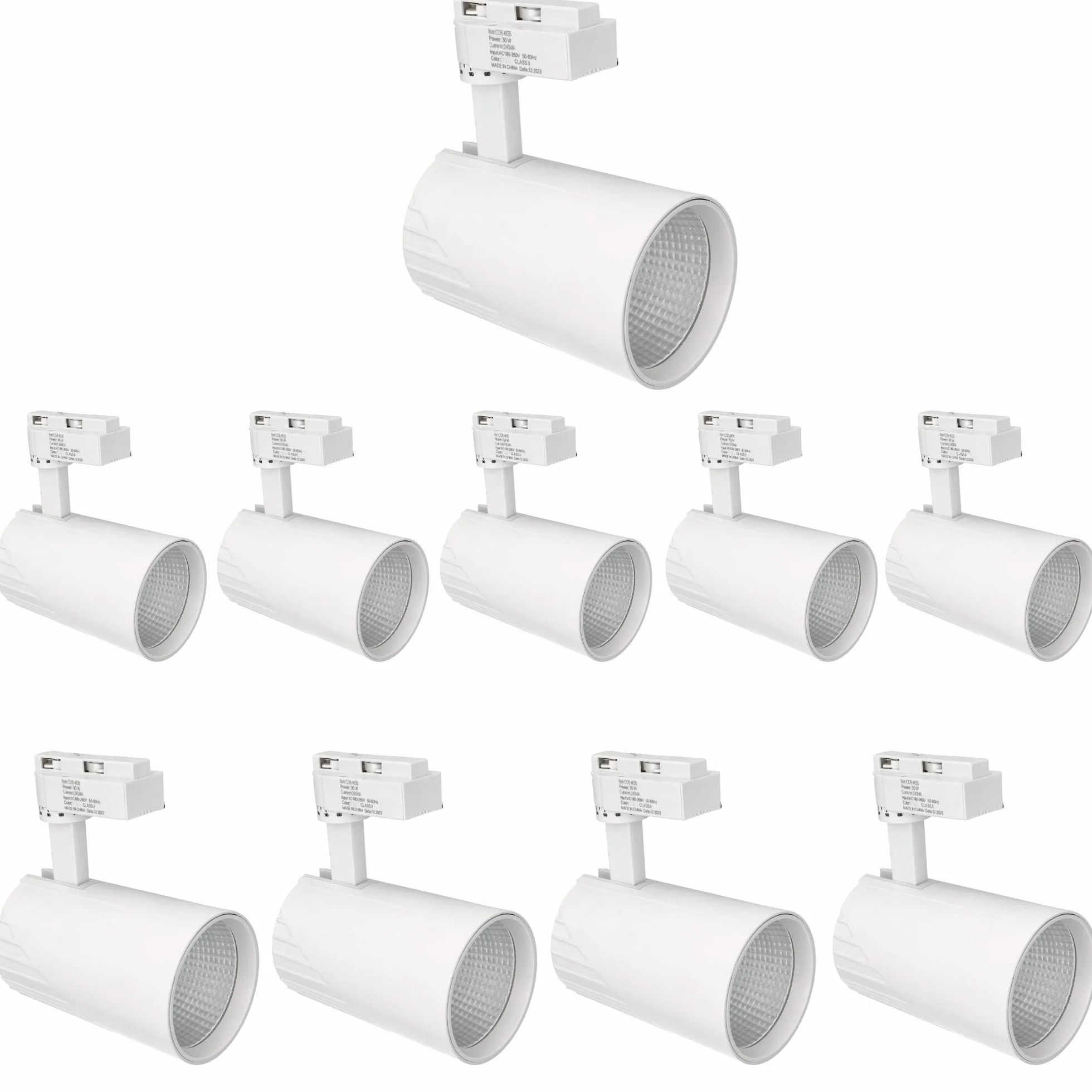 Jandei Foco Techo Led Carril 30W Blanco Neutro 4200K 3000 Lúmenes 185V-265V AC Aluminio