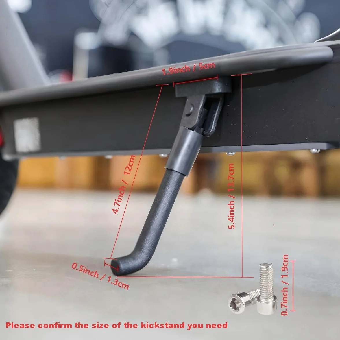 Becharge Soporte para Patinete Eléctrico M365, Compatible con Pro2/M365/M365 Pro/Scooter 3/Essential 1S, Aleación de Aluminio