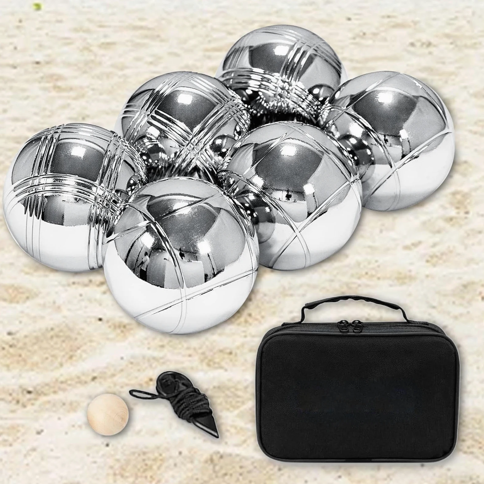 Bolas, juego de bolas de petanca de metal | Bola de petanca al aire libre de metal - Juegos recreativos versátiles al aire libre para vacaciones en la playa, jardín familiar, picas-