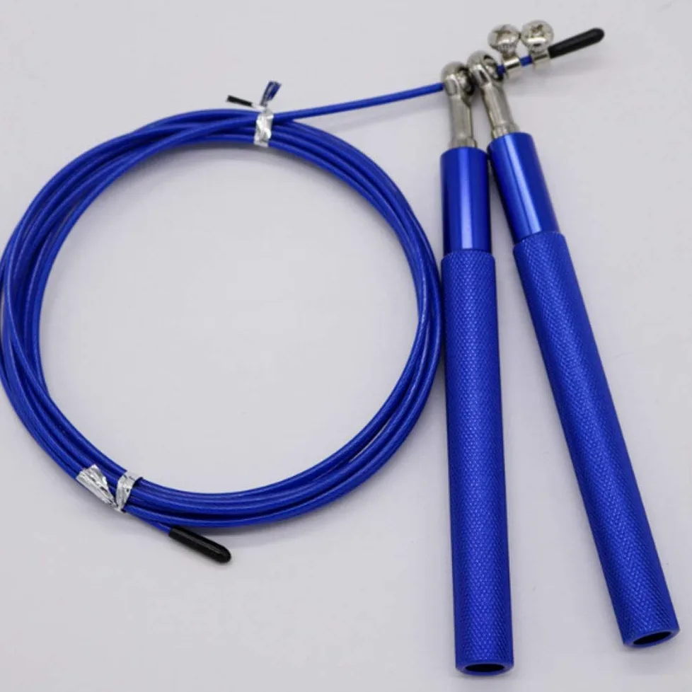 XIANGFATS Cuerda Saltar Ajustable de la Cuerda de Acero de Alta Velocidad de Salto Doble rodamiento Gimnasio comba de Saltar la Cuerda Ejercicio Fitness Equipment Saltar la Cuerda (Color : 2)