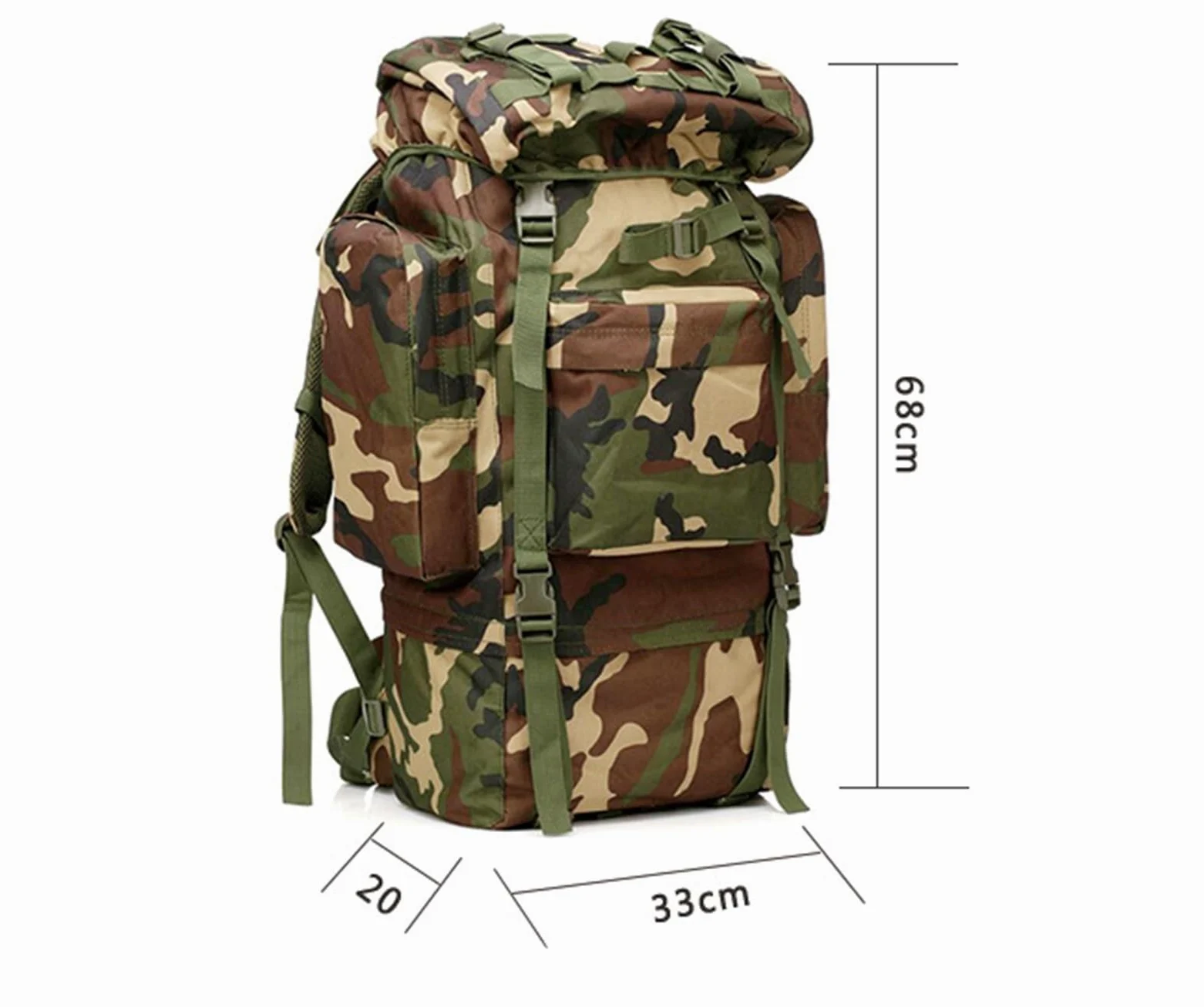Mochila Viaje Mochila Montaña Deporte Al Aire Libre Ripstop E Impermeable De La Mochila Que Viaja De La Pesca Empacable Impermeable 70L Mochila Trekking(C)