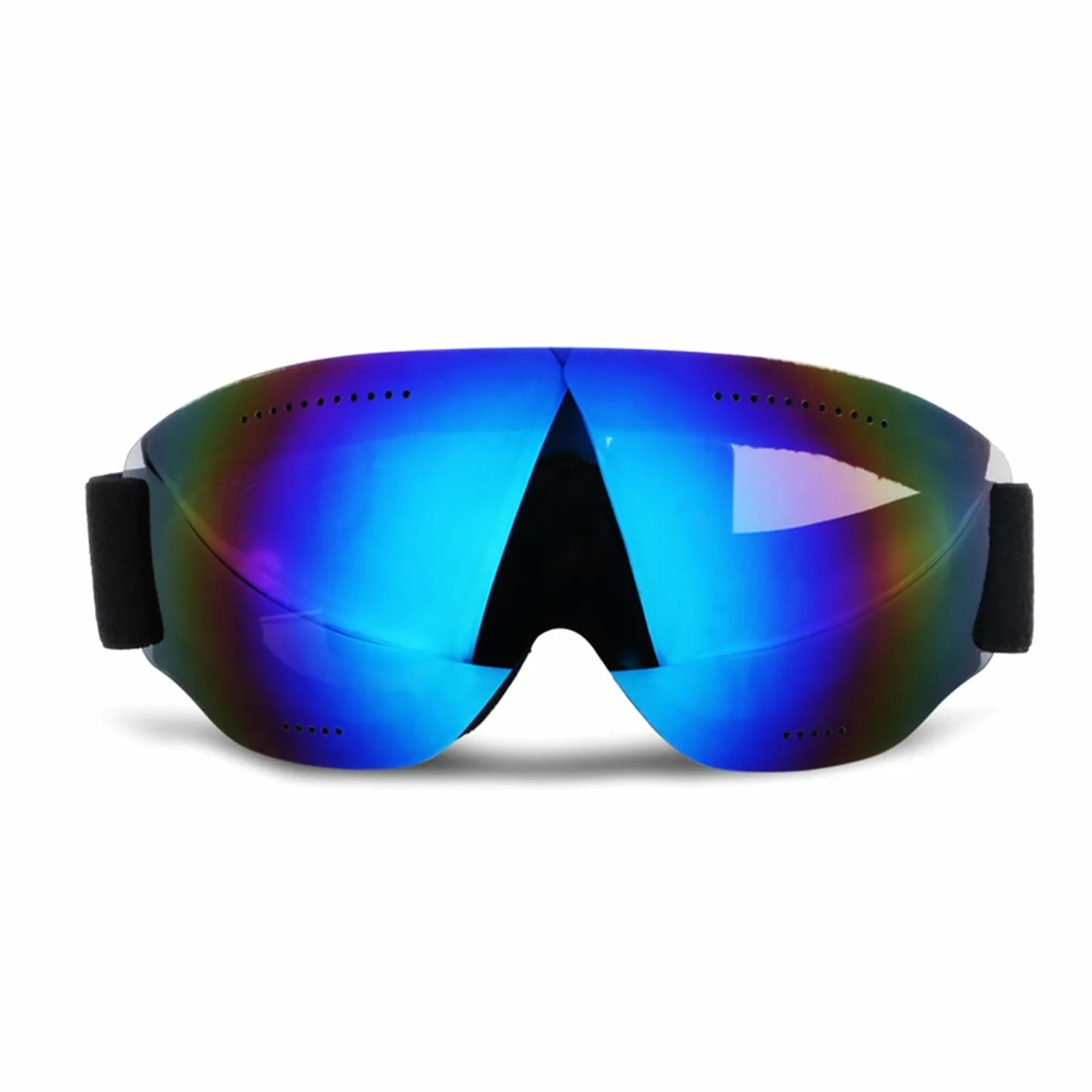 Gafas de esquí Gafas de esquí UV400 - Gafas de esquí antiniebla Gafas de snowboard a prueba de viento para invierno Gafas de esquí con lentes de espejo Gafas para exteriores (Color: Plata) (Azul