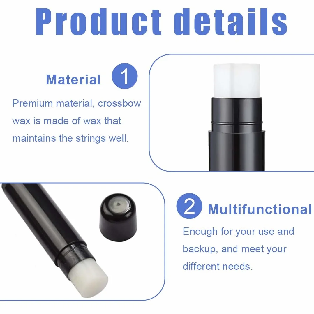 4PCS Cera para Cuerda de Tiro con Arco, Cera para Cuerda de Tiro con Arco o Ballesta,Cera de Mantenimiento,Lubricante Protector de Carril,Cera para Cuerda de Tiro con Arco,Accesorio de Tiro con Arco