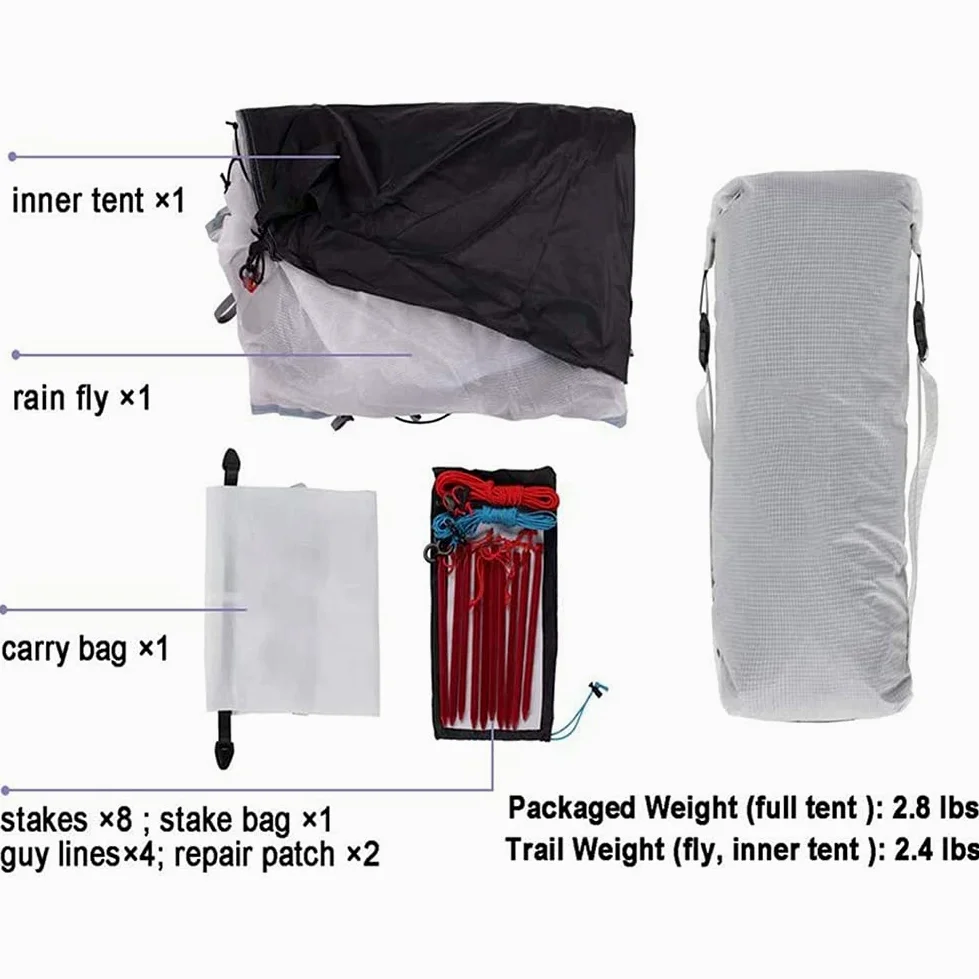Tienda piramidal de Campamento Ultra Ligero Tienda Impermeable y sin Polvo a Prueba de Viento 2 Personas Familia Familia Viajes de Campamento Que habita Cuatro Estaciones Household faucets