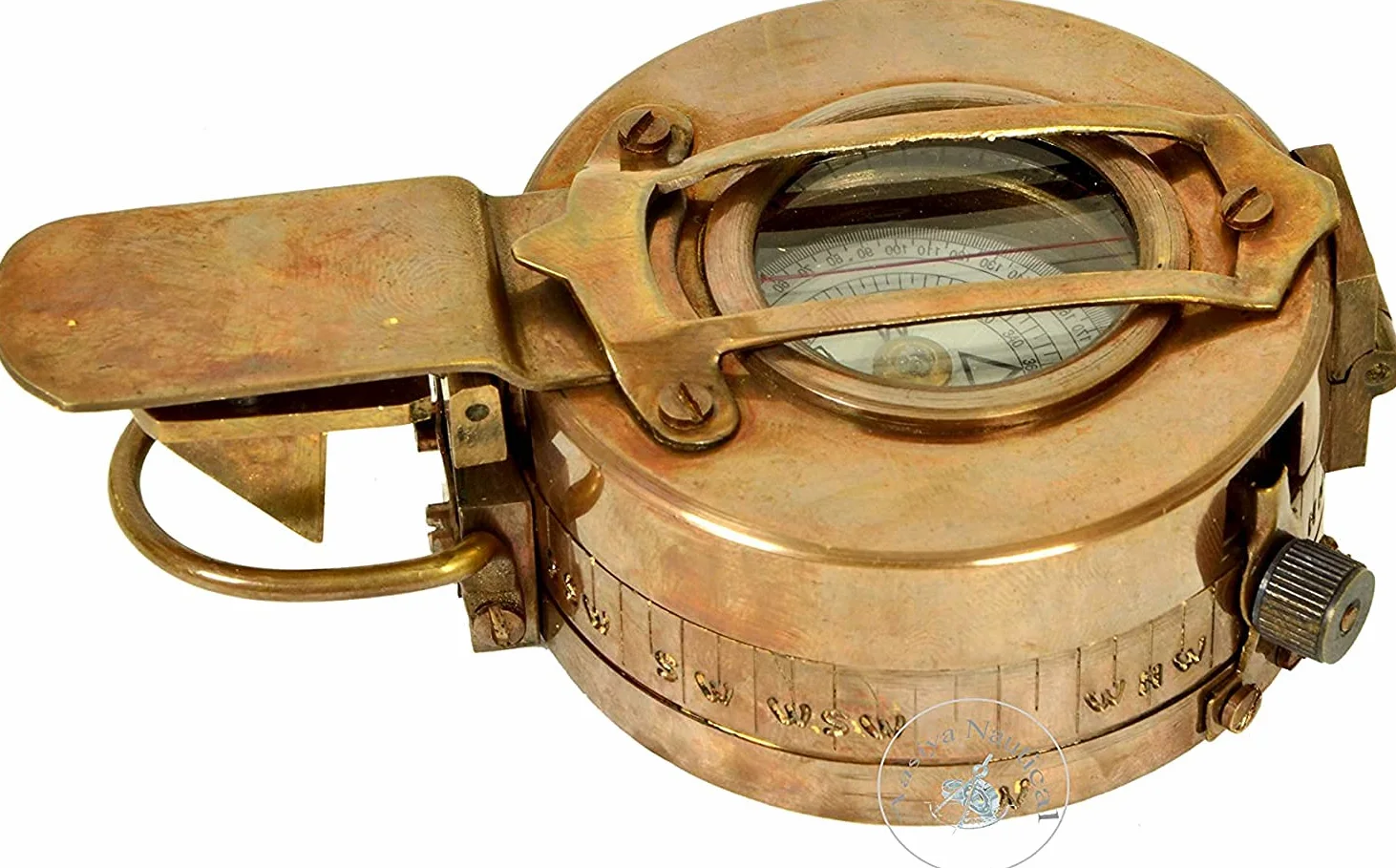 Vintage Compass Militar Navegación Marina Armada Dispositivos Bolsillo Navegación Nautica Instrumento