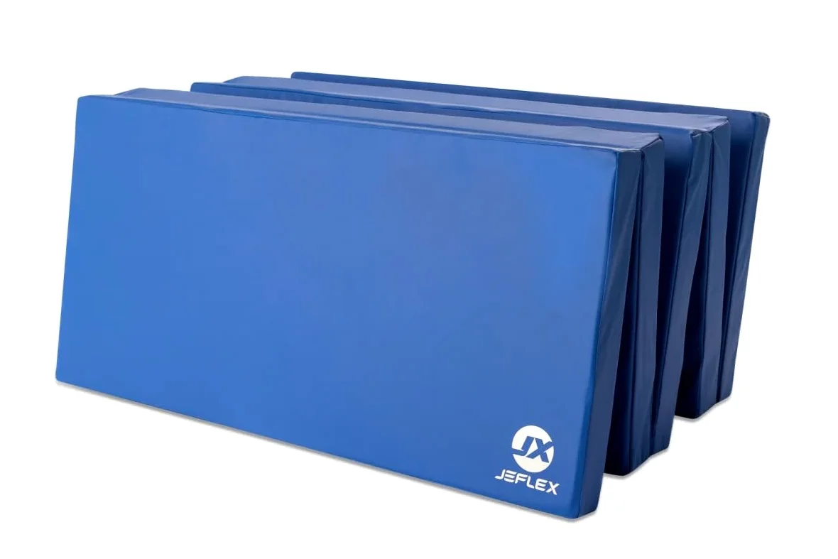 Jeflex - Colchoneta plegable Gimnasia 250 x 100 x 8 cm fabricada en Alemania / Esterilla de gimnasia / Colchoneta multifuncional y yoga / Esterilla de juego para habitación de los niños