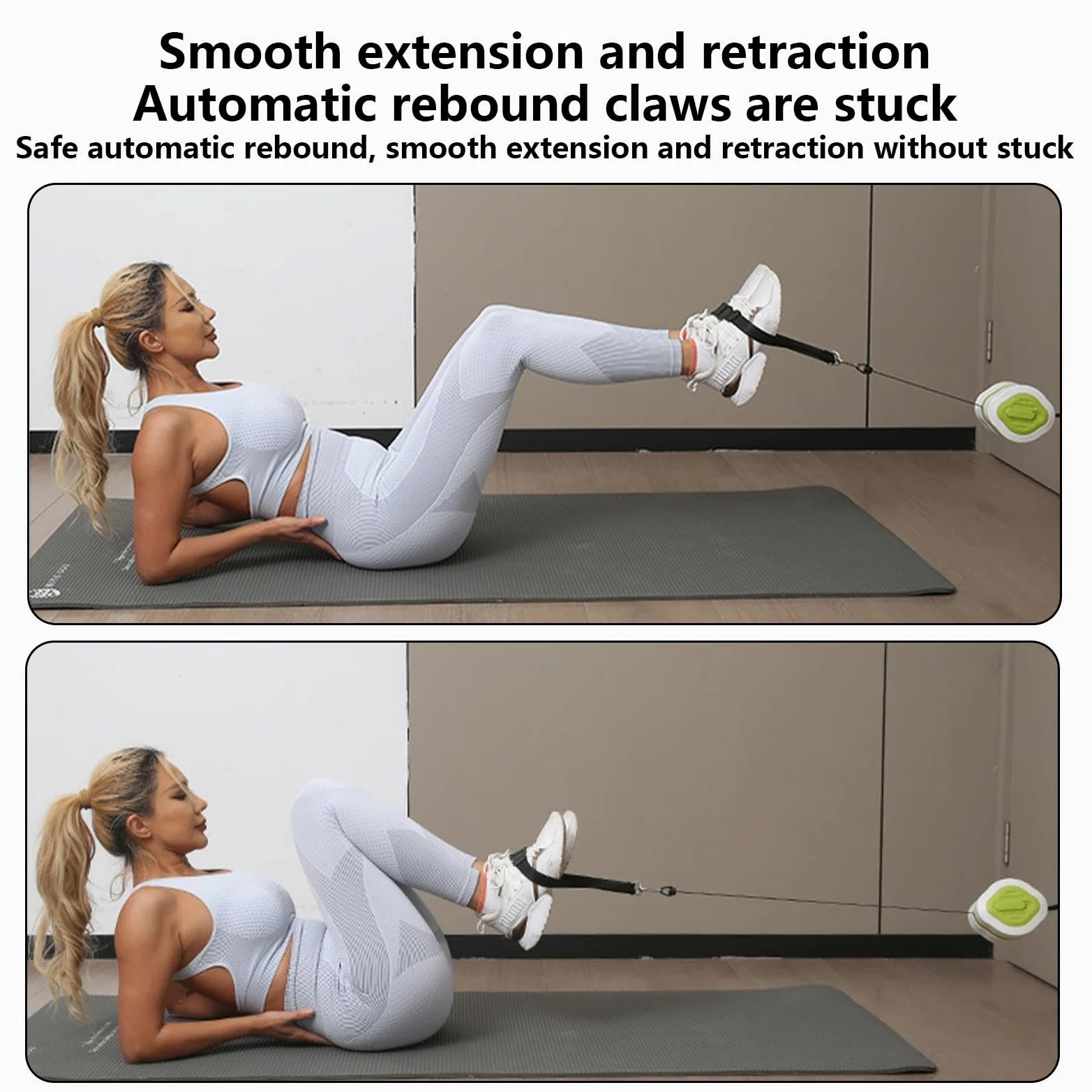 Bandas de ejercicio con asas, herramienta de entrenamiento de antebrazo, entrenador de fuerza de brazo ligero, ejercitador de brazo flexible, entrenador de antebrazo para adultos, mujeres y hombres