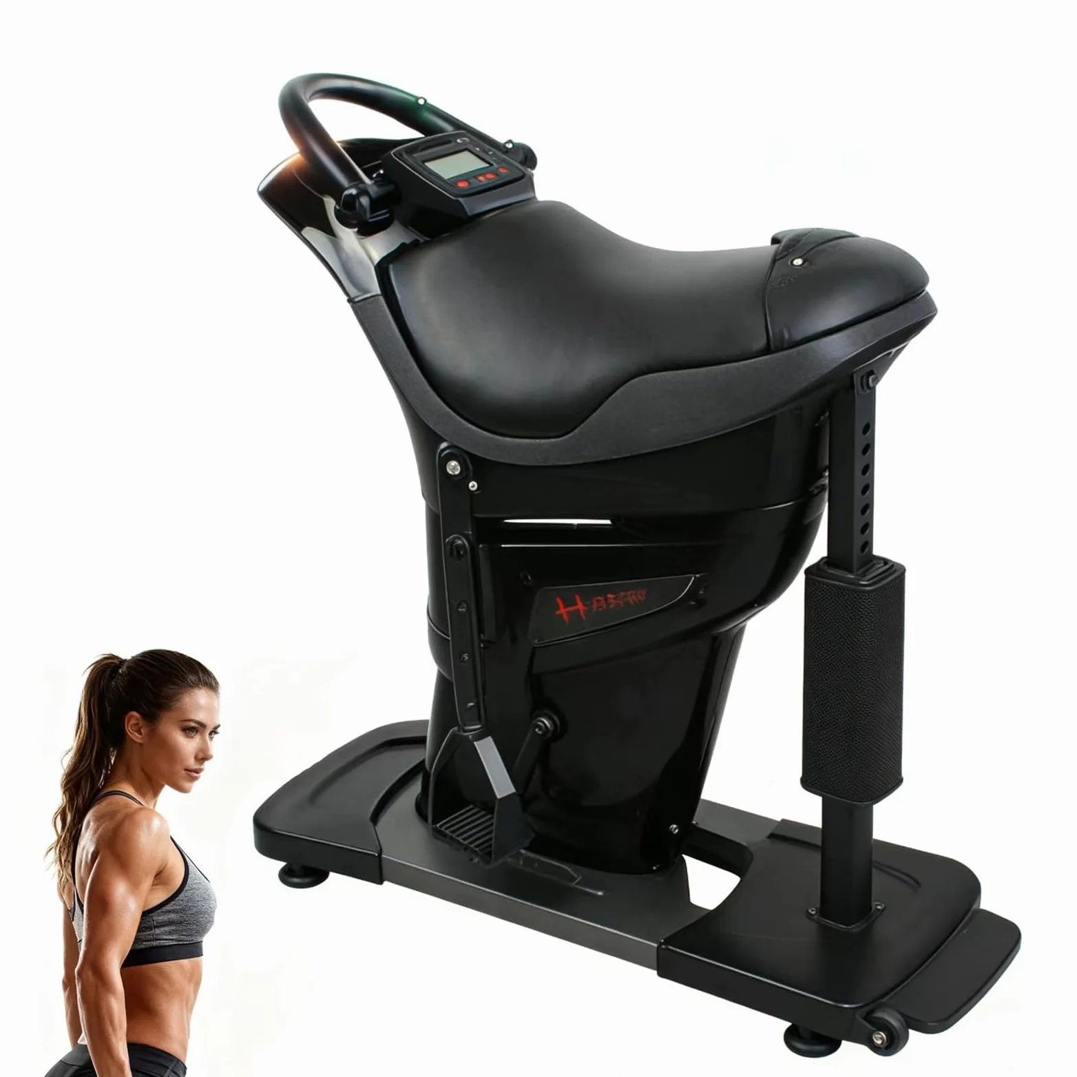 Simulador de equitación 3D para interiores, equipo de entrenamiento silencioso de cuerpo completo para gimnasio en casa, oficina y sala de estar, soporta 150 kg