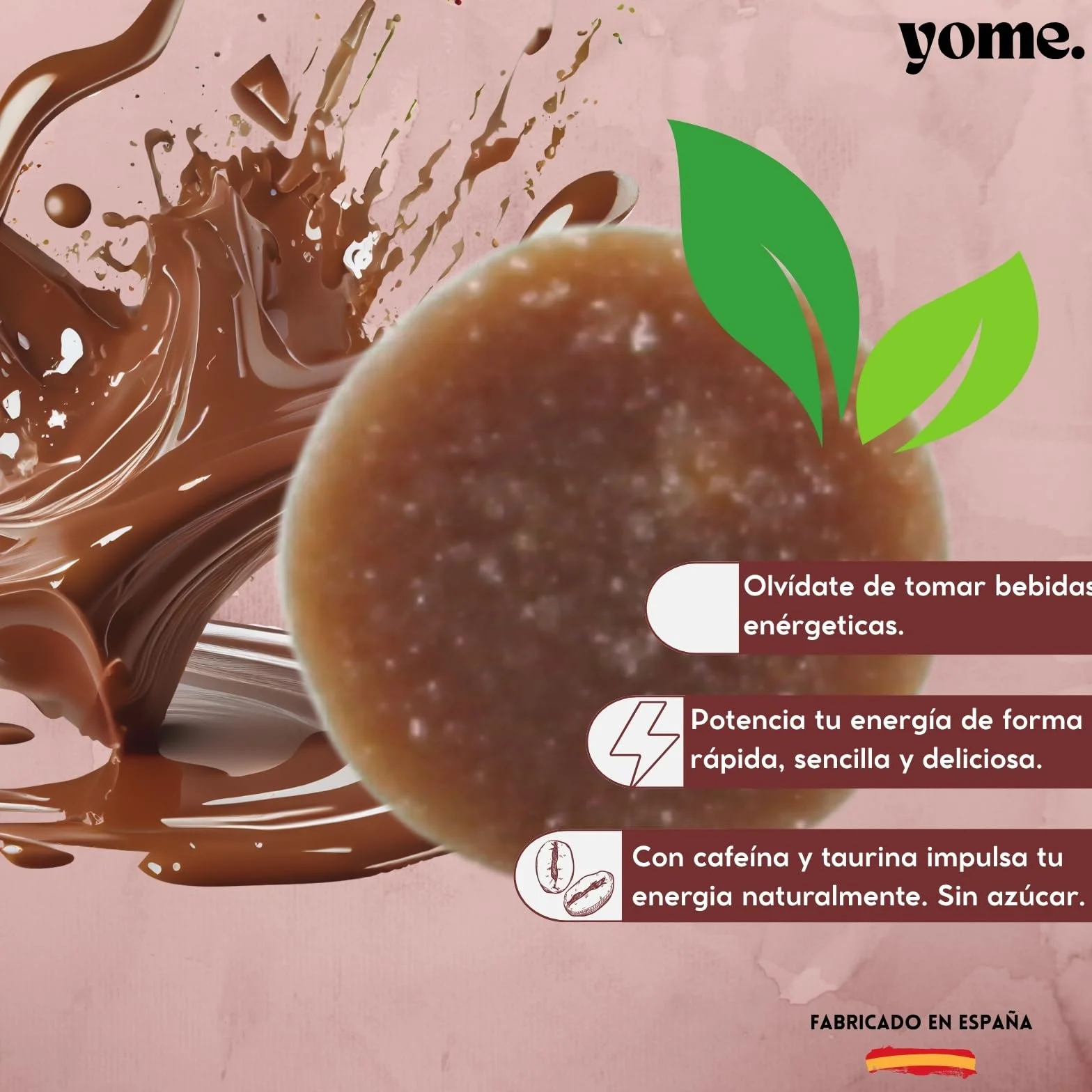Gominolas de Cafeina y Taurina, Energia – 60 Gominolas Veganas – Sabor natural Cafe - Sin Azucar