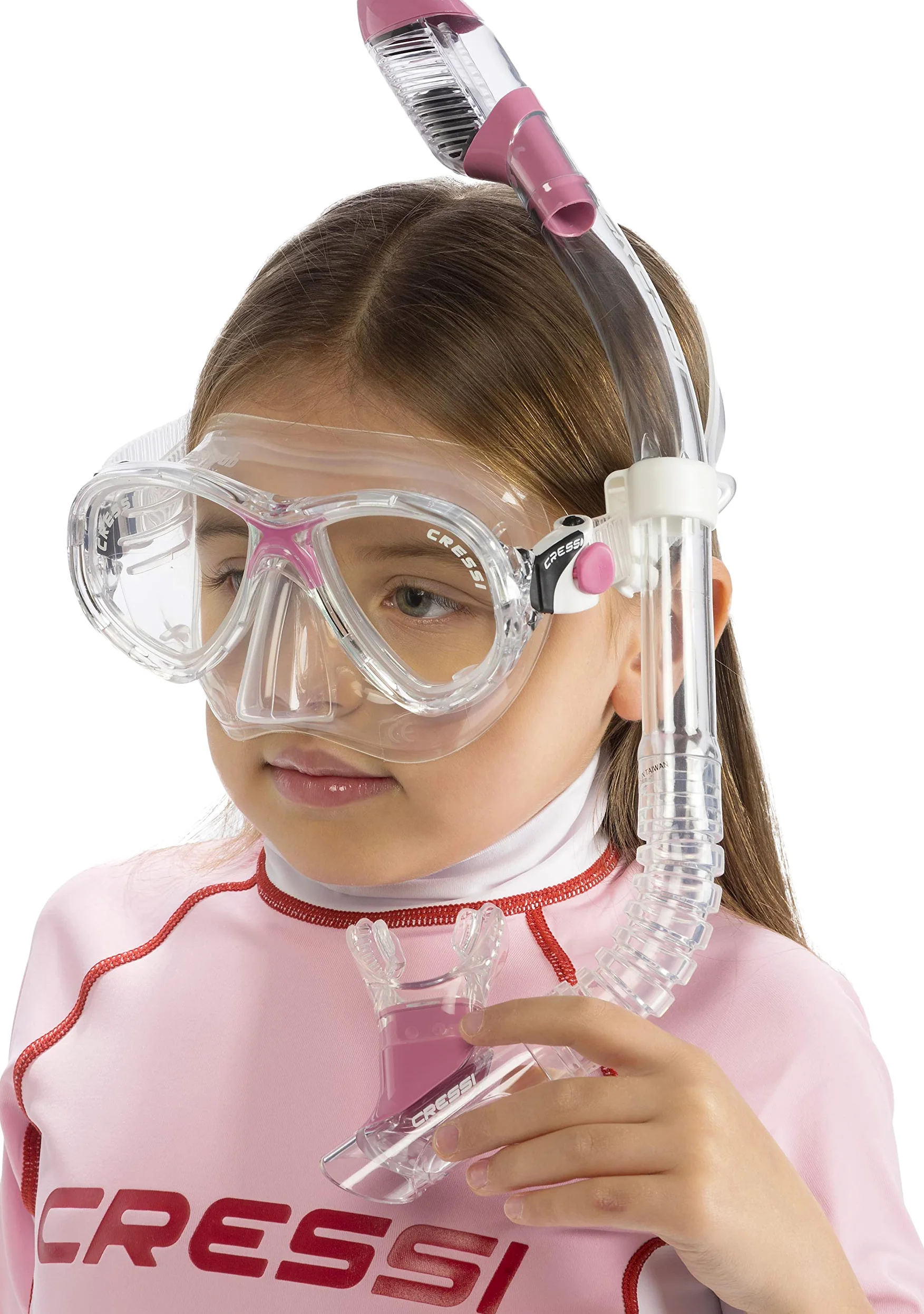 Cressi Marea VIP Junior Snorkelling Set Pink DM1000064 Colour - Clear/Pink