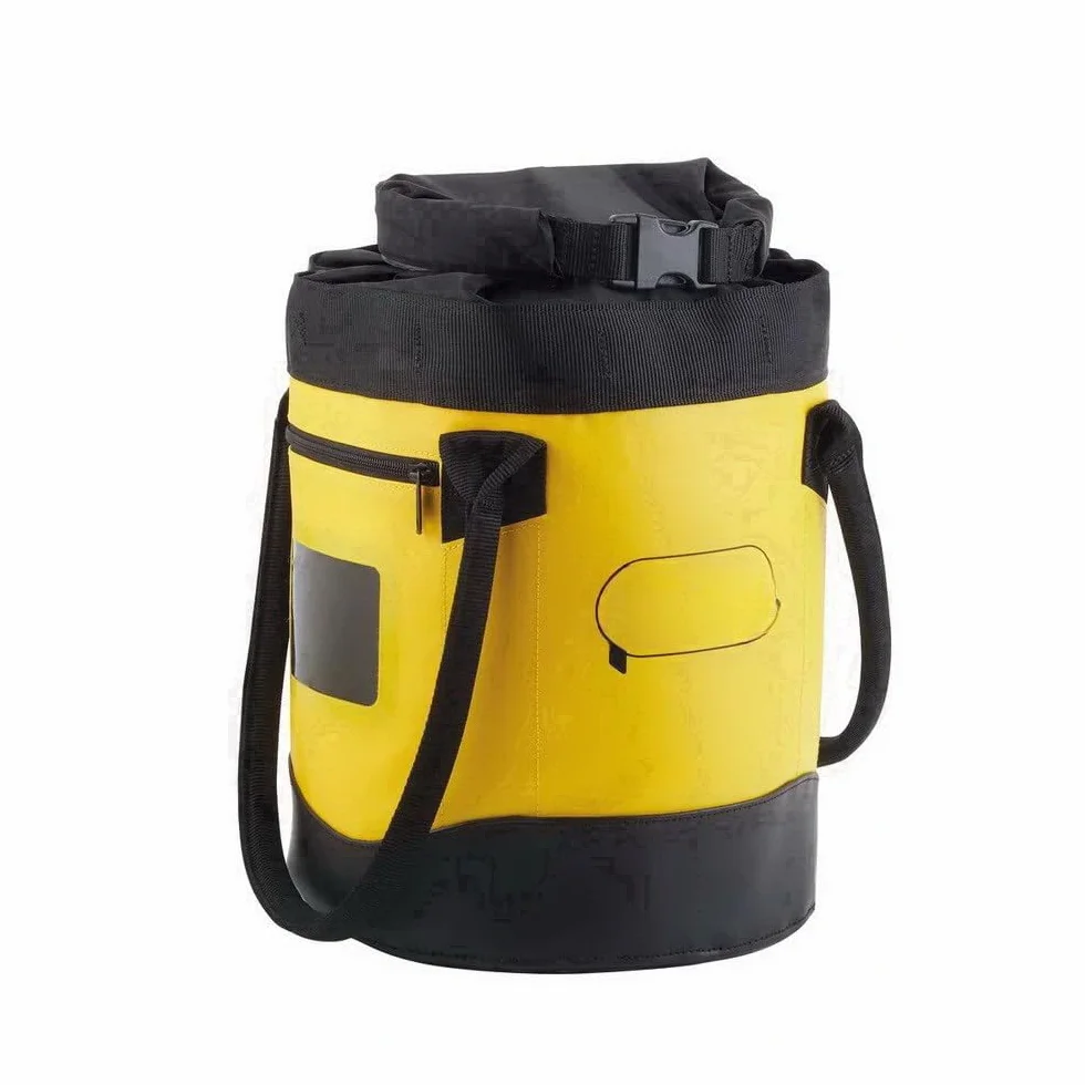 Genérico Petz-l BUCKET 15 Saca Autoportante 15 L (Amarillo) - Cierre Enrollable, Hasta 45 m Ø11