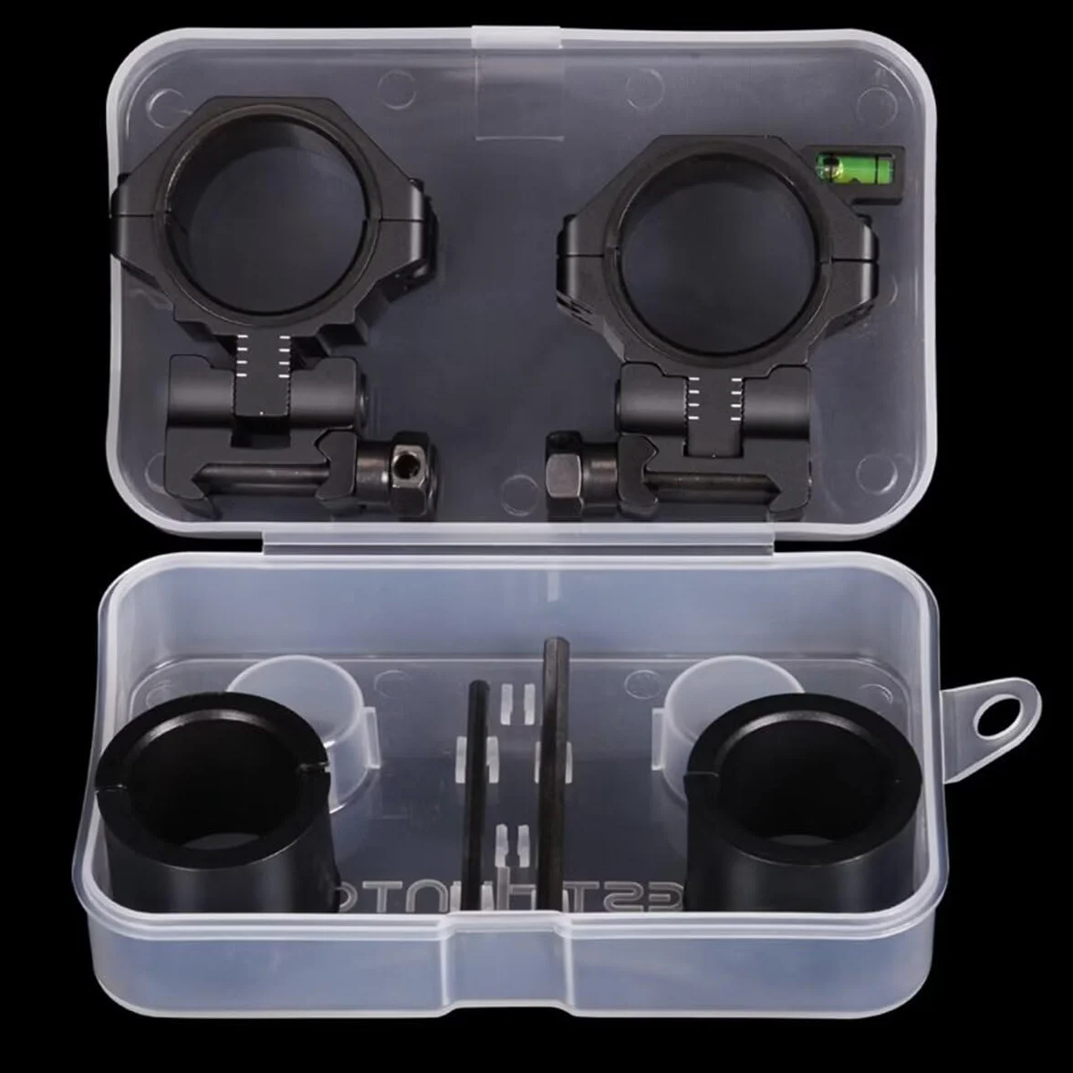 Anillas da Mira Telescópica Picatinny WestHunter Optics Precision, Montura de Mira Ajustable en Altura para Tubo de 34 mm, Únicamente para Actividades Deportivas | Black