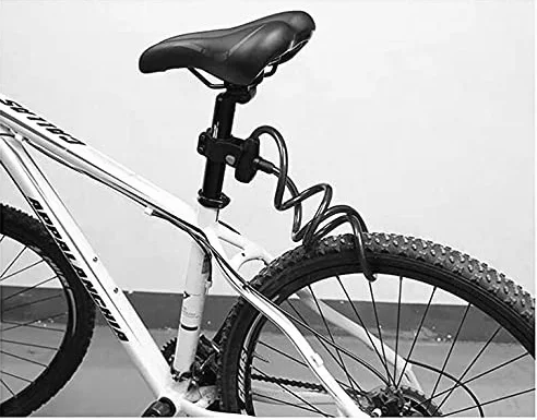 Candado de Cable de Acero para Bicicleta de montaña, antirrobo, con Llave, para Equipo de Ciclismo, Color Negro