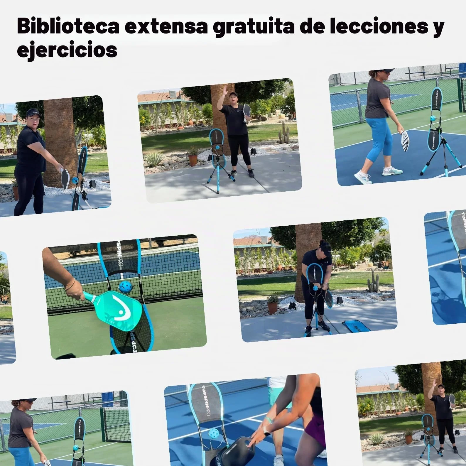 TopspinPro Para Pickleball | Ayuda de Entrenamiento Topspin para Servicio Vicioso y Golpes de Fondo Potentes | Entrenador de Pickleball