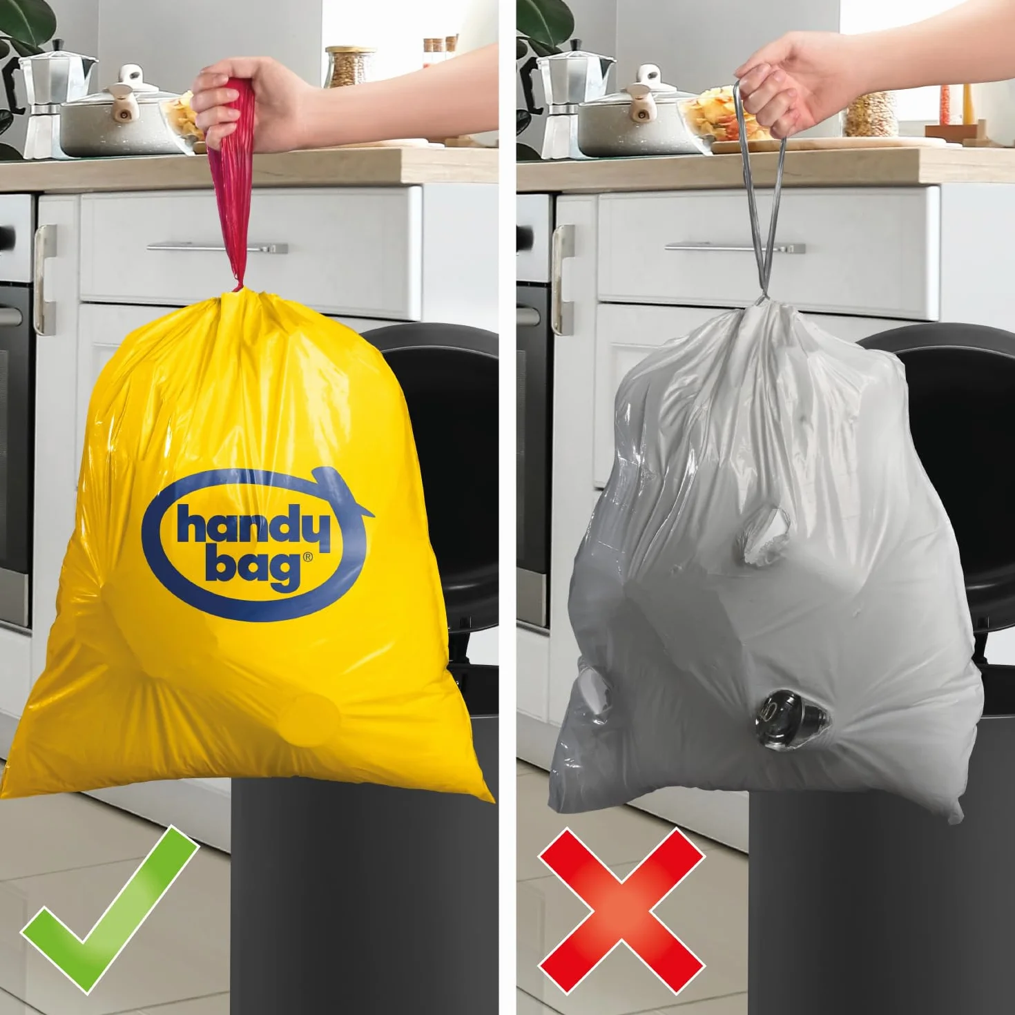 Bolsas de basura reciclaje 30L 12 unidades resistentes antigoteo autocierre triple capa plástico reciclado