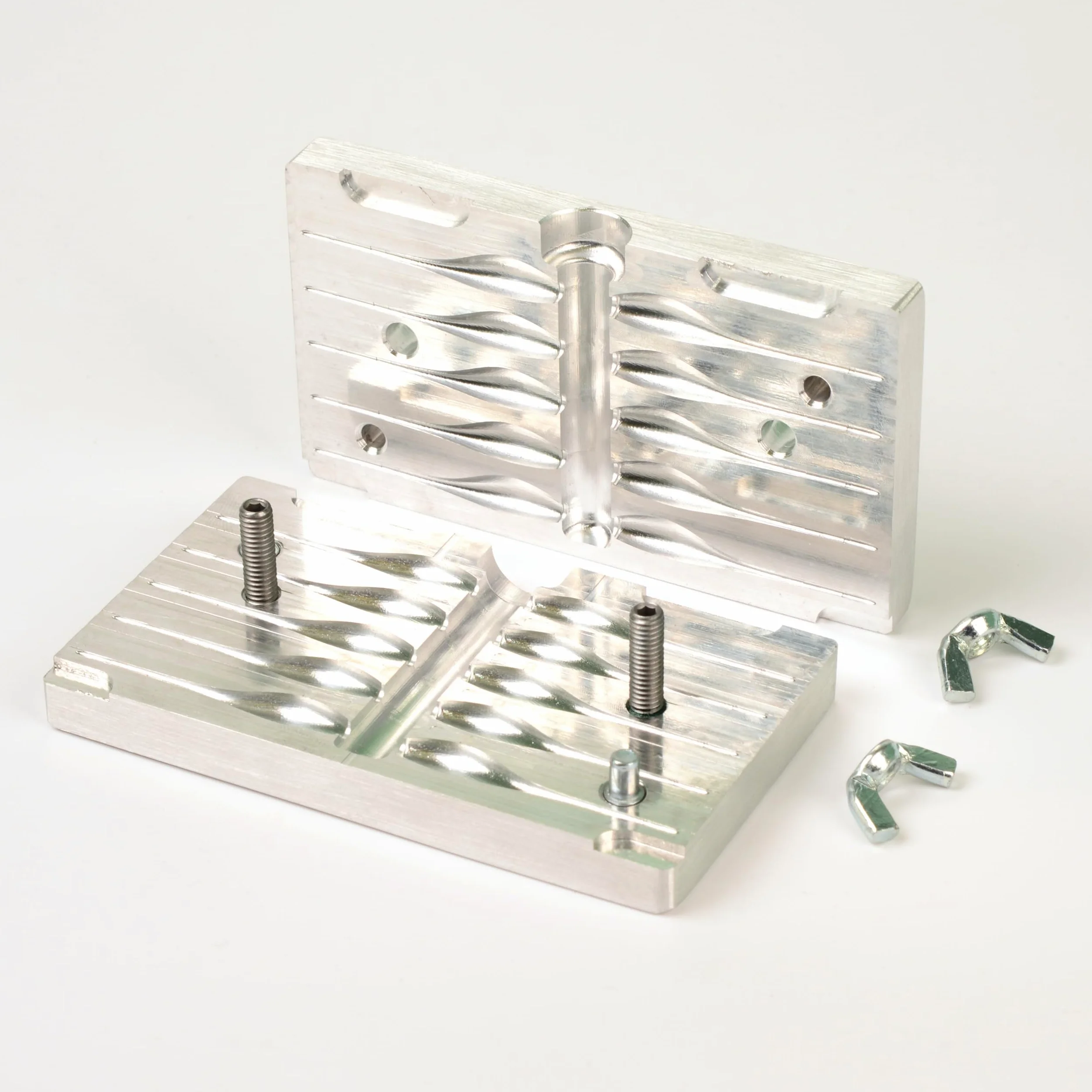 Soft Plastiс - Moldes para Hacer señuelos de inyección, señuelos de Pesca Crappie de 2 Pulgadas, 10 cavidades de Aluminio