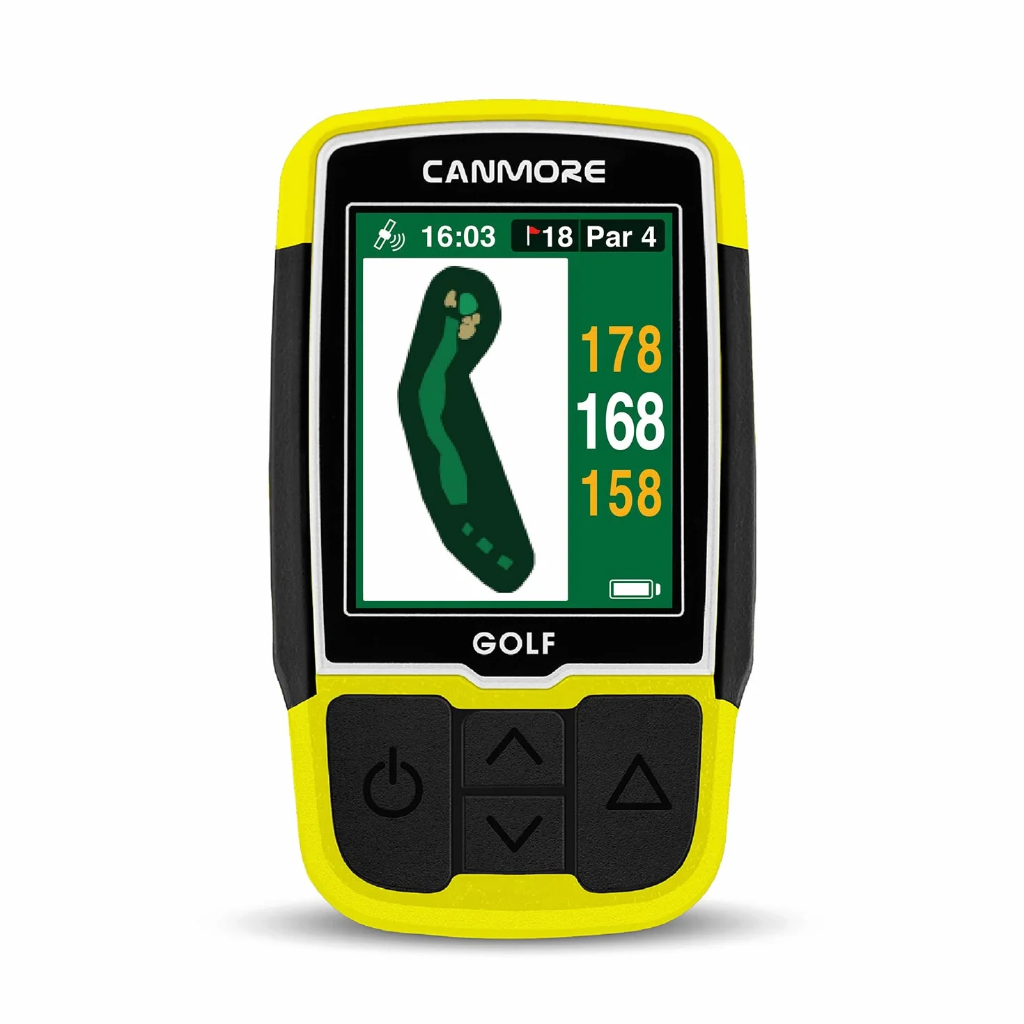 GPS CANMORE HG200 Plus para Golf - Color fácil de Leer precargado 41.000 mapas de Campos en Todo el Mundo, Forma del Green y la Calle - Resistente al Agua
