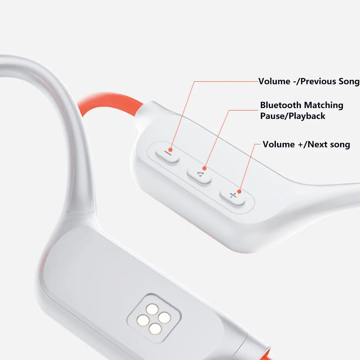 Auriculares de Conducción ósea Impermeable IPX8 para Natación, Cascos Inalambricos Bluetooth 5.3 de Oreja Abierta, 32GB Reproductor de MP3 Auricular, Auriculares Deportivos para Nadar Correr Black