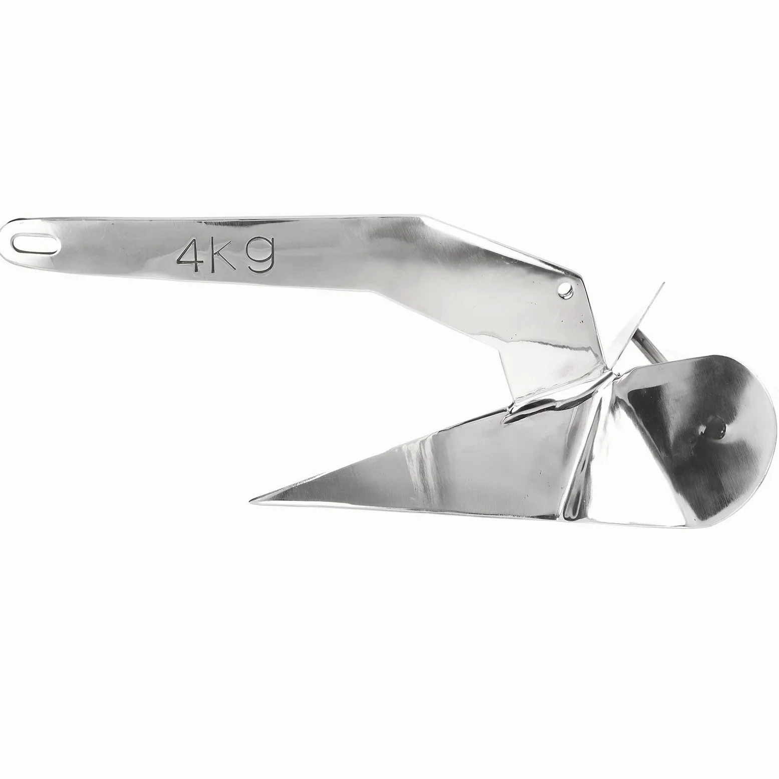 Ancla para Barco Torvex, Ancla de arado Estilo Delta de 4 kg, Ancla Marina Tipo ala Triangular para Amarre de Barcos en la Playa, sujeción de