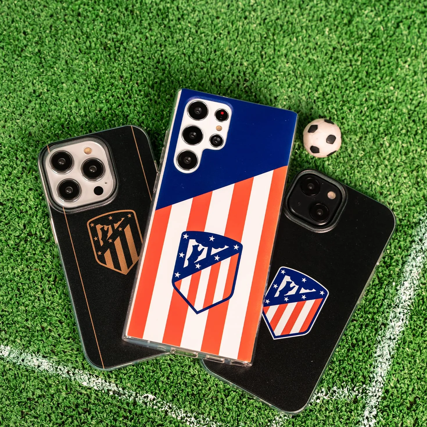 Funda para Samsung Galaxy A14 5G del Atlético de Madrid Escudo Rojiblanco tansparente para Proteger tu móvil. Carcasa de Silicona Flexible con Licencia Oficial Atlético de Madrid
