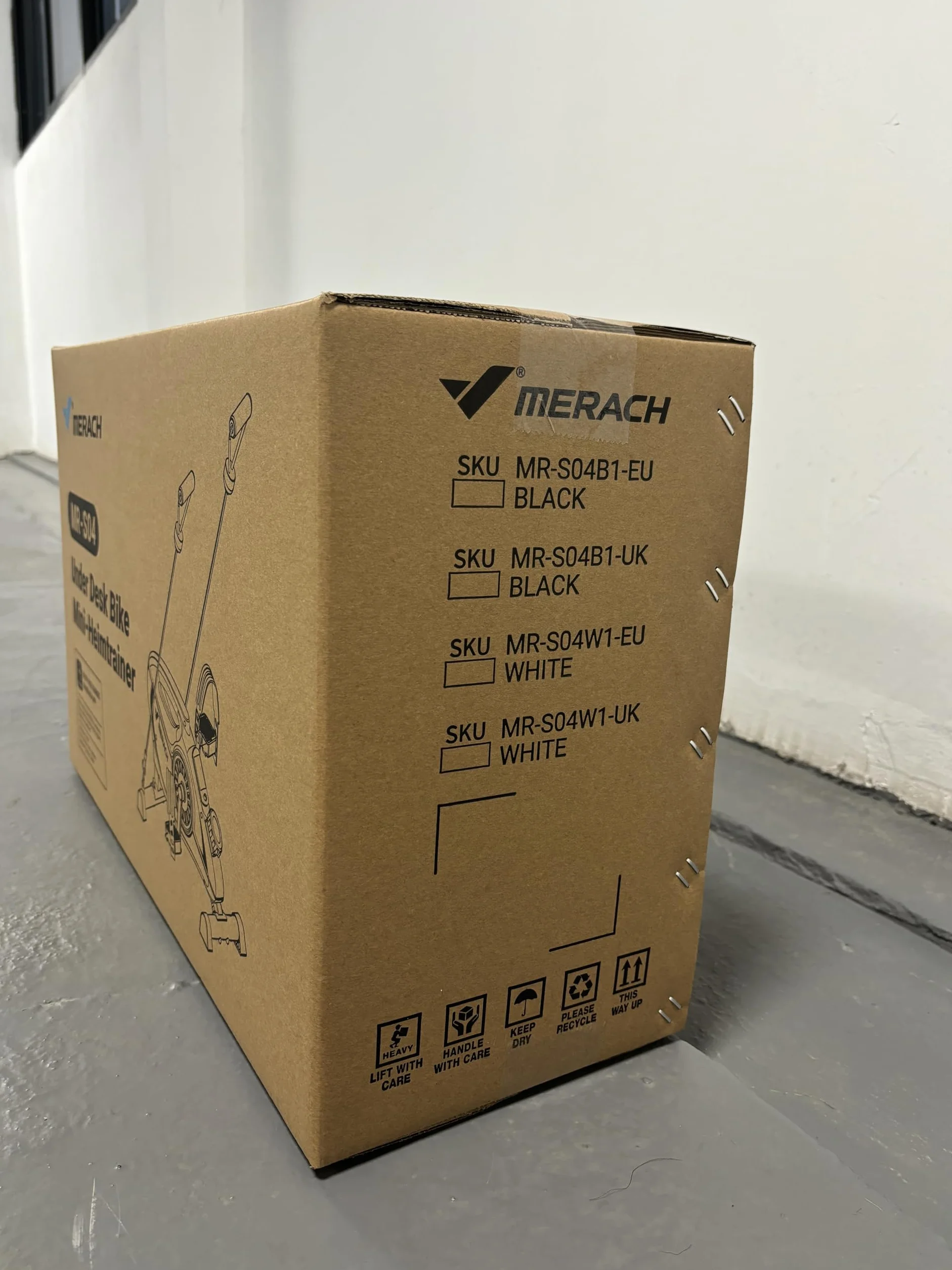 MERACH Pedaleador, Mini Bicicleta Estática con 2 Bandas de Resistencia, Pedales Estaticos Personas Mayores con Tapete Antideslizante, Dispositivo de Ejercicios para el Hogar y la Oficina