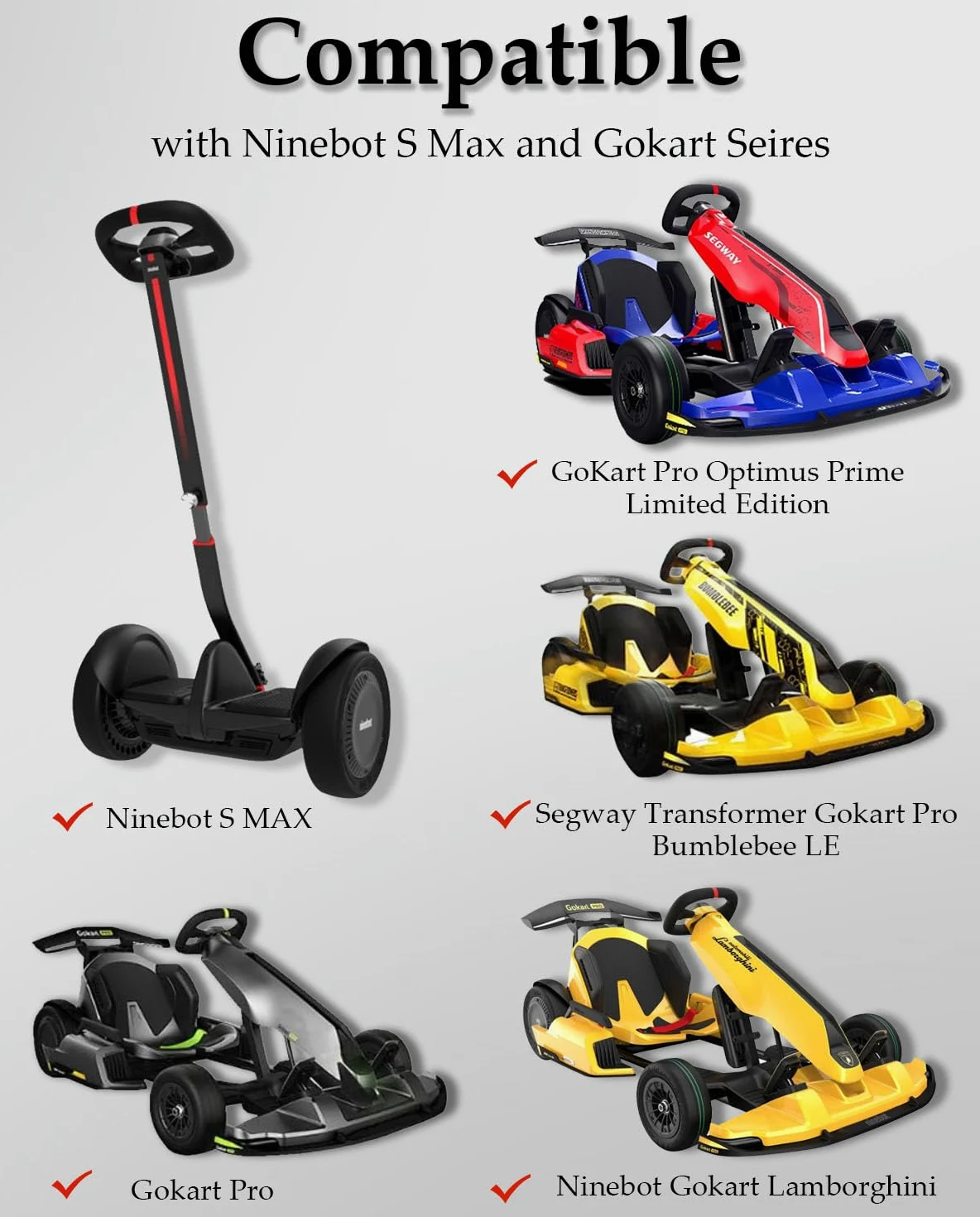 2 piezas 10x2.75 pulgadas Neumático de liberación rápida para Ninebot por Segway S Max/Gokart Pro/Gokart Kit, Go Kart Kit Refit Parts 10-2.75 Electric Gokart Bundle Neumáticos traseros