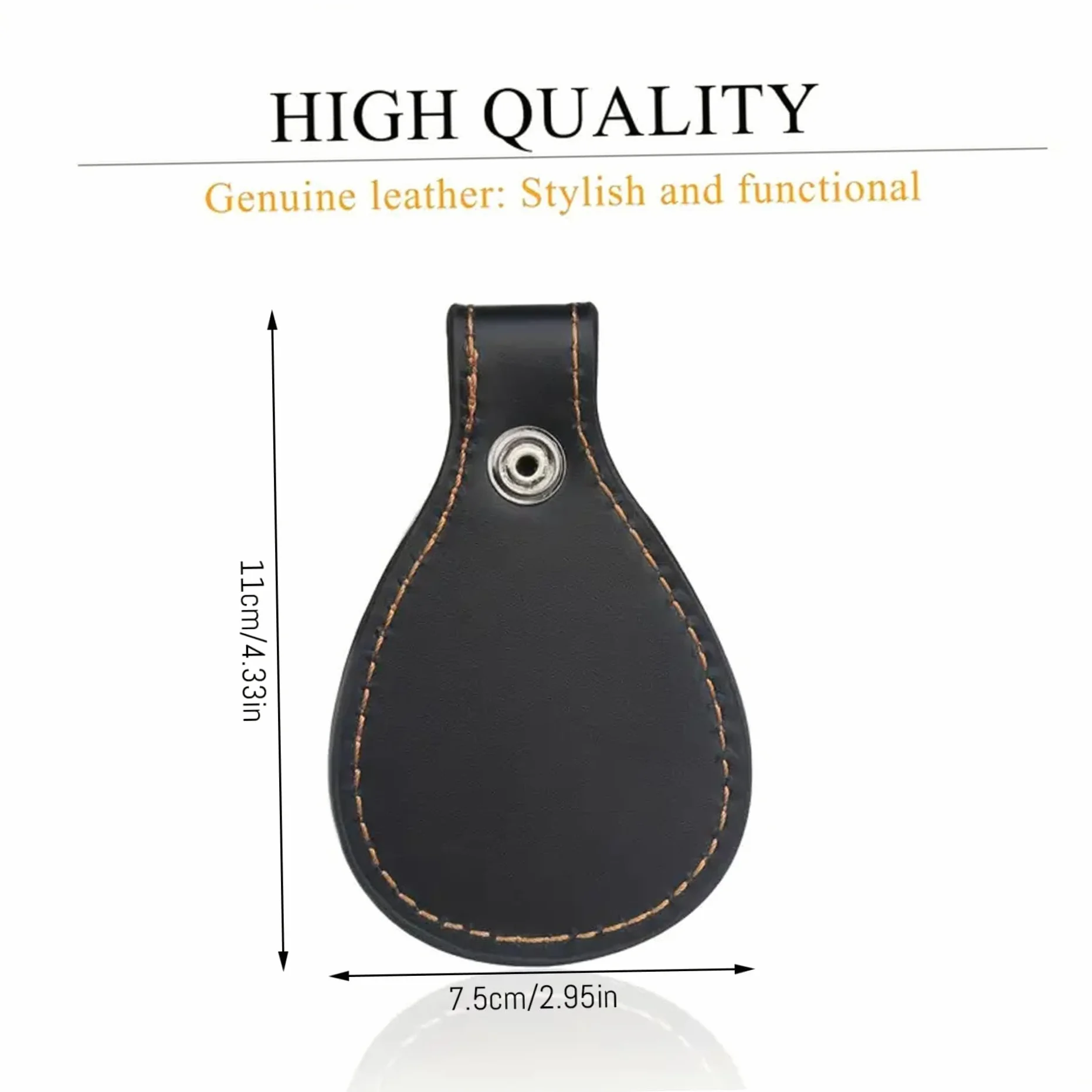 Soporte para Tiro, Soporte para Pistola Antideslizante de Cuero PU 3x4 con botón de presión de Metal, Accesorios para Zapatos extraíbles y Lavables para Accesorios de Escopeta de Caza y Tiro al Aire