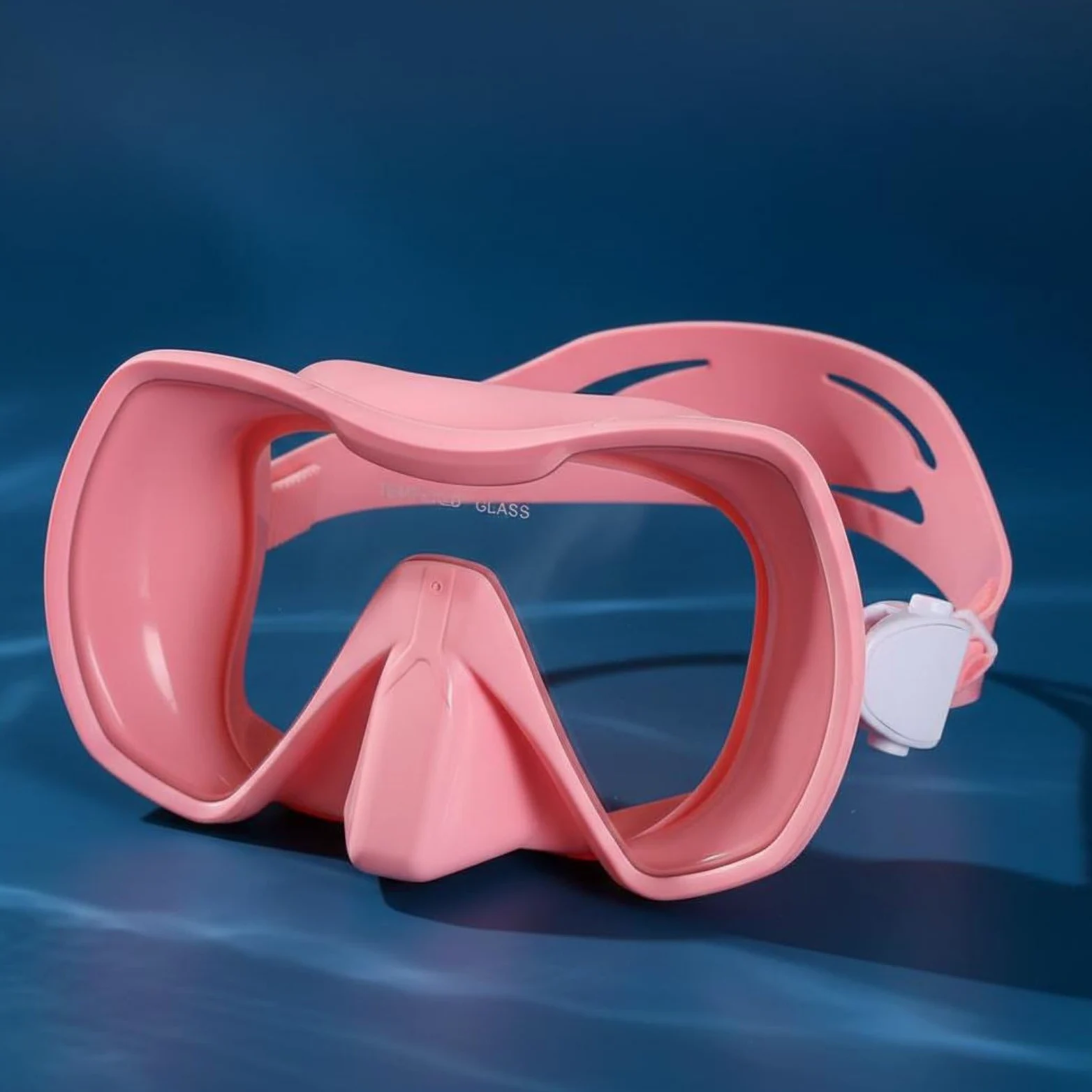 TISHITA Gafas de Natación Máscara de Buceo Visor Panorámico Snorkel Cristal Templado Silicona Flexible Sello Confortable Clara y