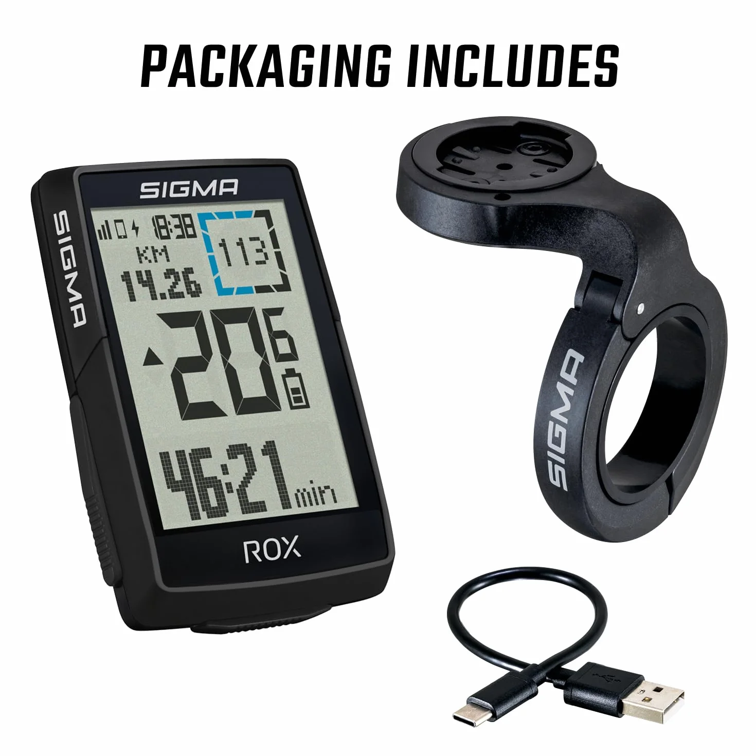 SIGMA ROX 4.0 SE| Special Edition | ciclocomputador inalámbrico GPS & navegación Incl. OVERCLAMP Butler | navegación GPS Outdoor con medición de altitud | Color Negro | Compatible e-Bike