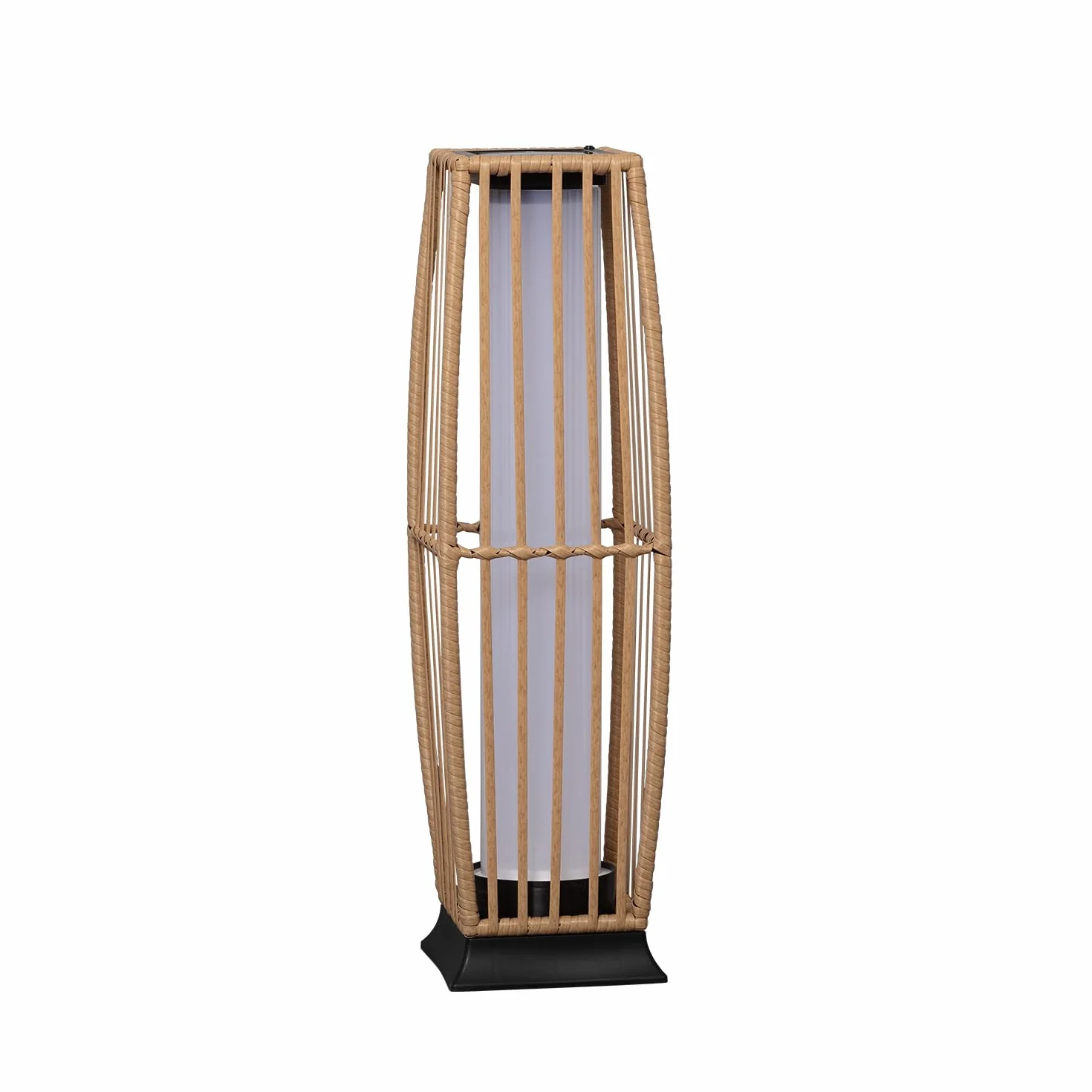 LEDKIA LIGHTING Lámpara de Pie Exterior LED Solar Arley IP44 Ratán PE 1W