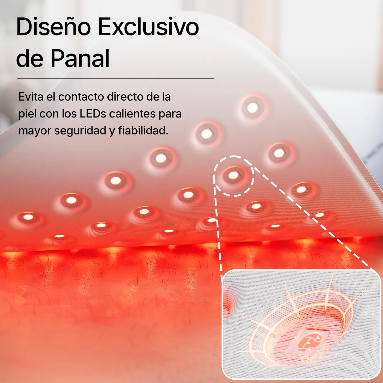 Almohadilla LED Luz Roja Infrarroja 660nm 850nm Grande para Cuerpo Espalda Alivio Dolor