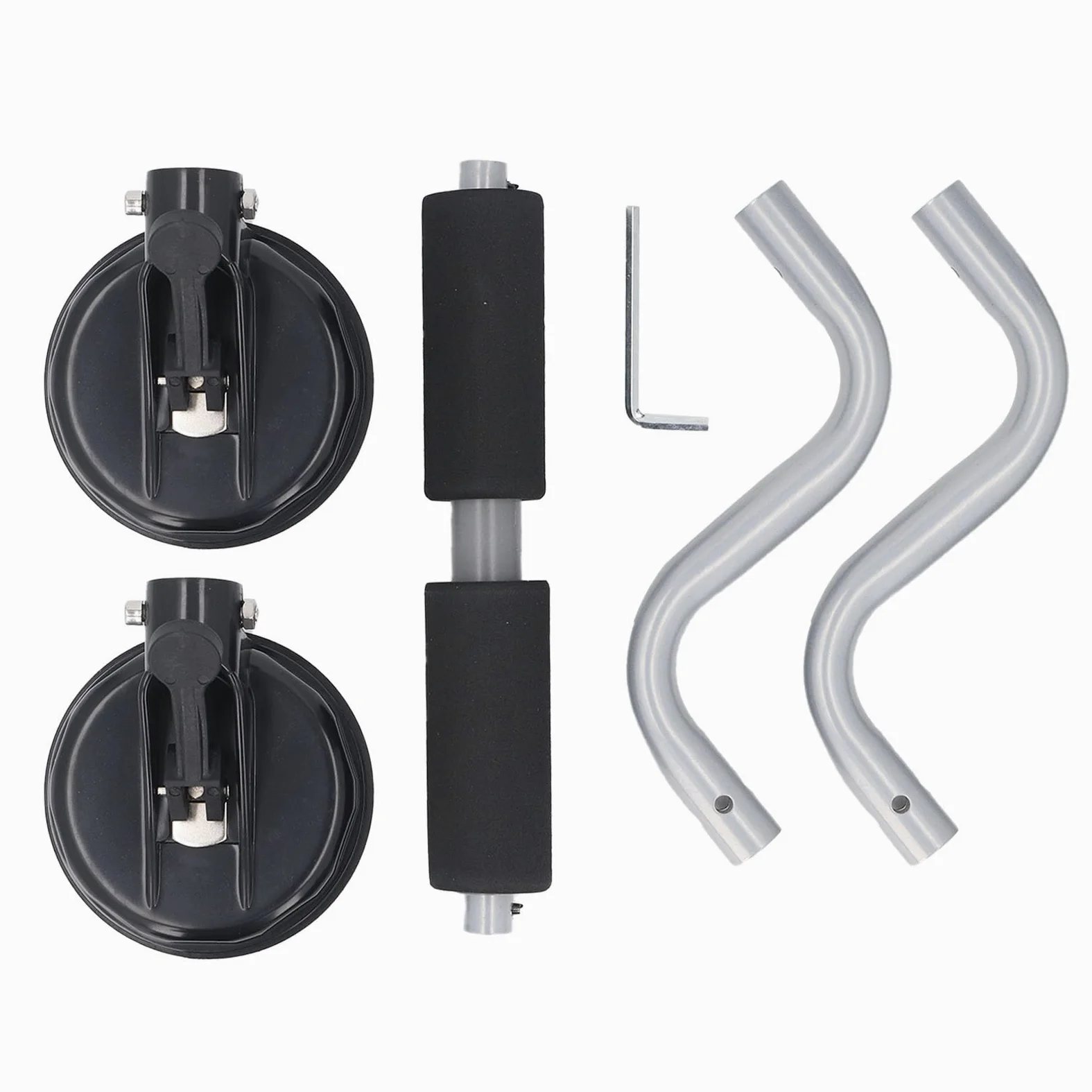 Cargador de Rodillos para Kayak, Soporte de Techo para Canoa con ventosas, Soporte de Metal para Barco, Soporte de Carga para Coche
