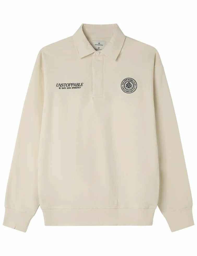 Springfield Rebelution LS Rugby Polo Polo Hombre (Pack de 1)