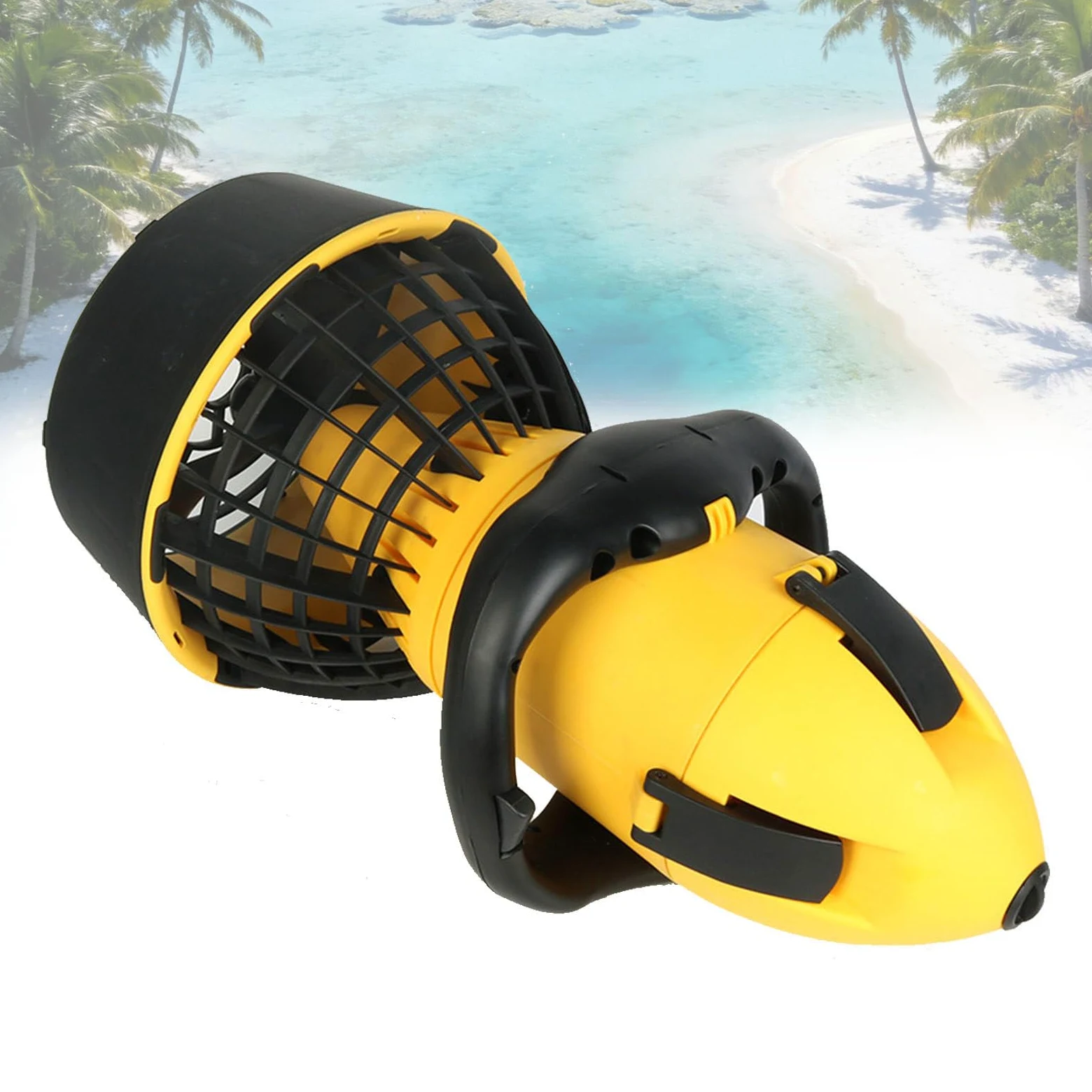 Scooter Submarino, Scooter eléctrico subacuático de 500 W, Hélice subacuática de Doble Velocidad, Compacto y Ligero, Scooter de Buceo, para Adultos, Piscina, Buceo, Esnórquel