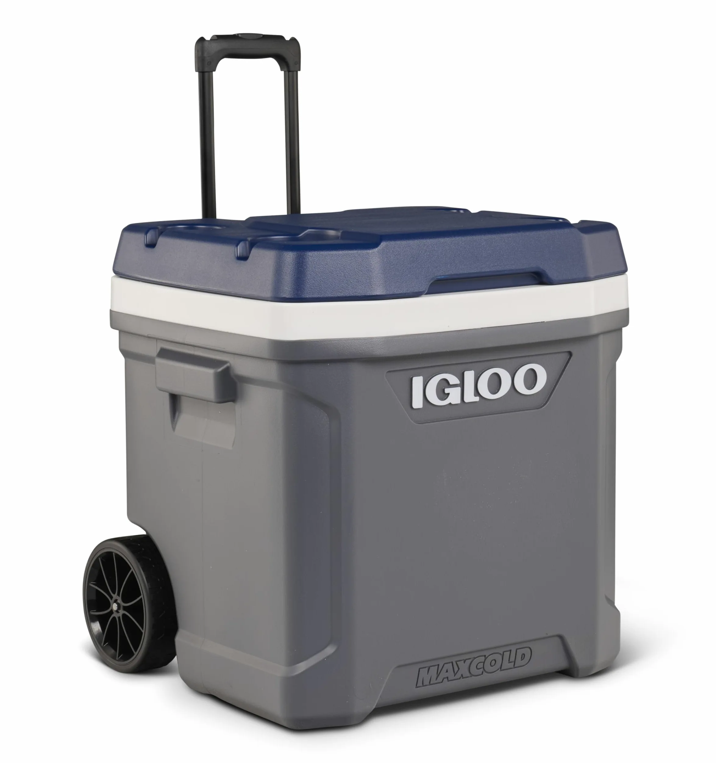 Igloo Igloo Maxcold 62 Roller Nevera, 58 litros, Gris - Gran y Robusta Nevera para Camping, Trabajo, Ocio y Festivales