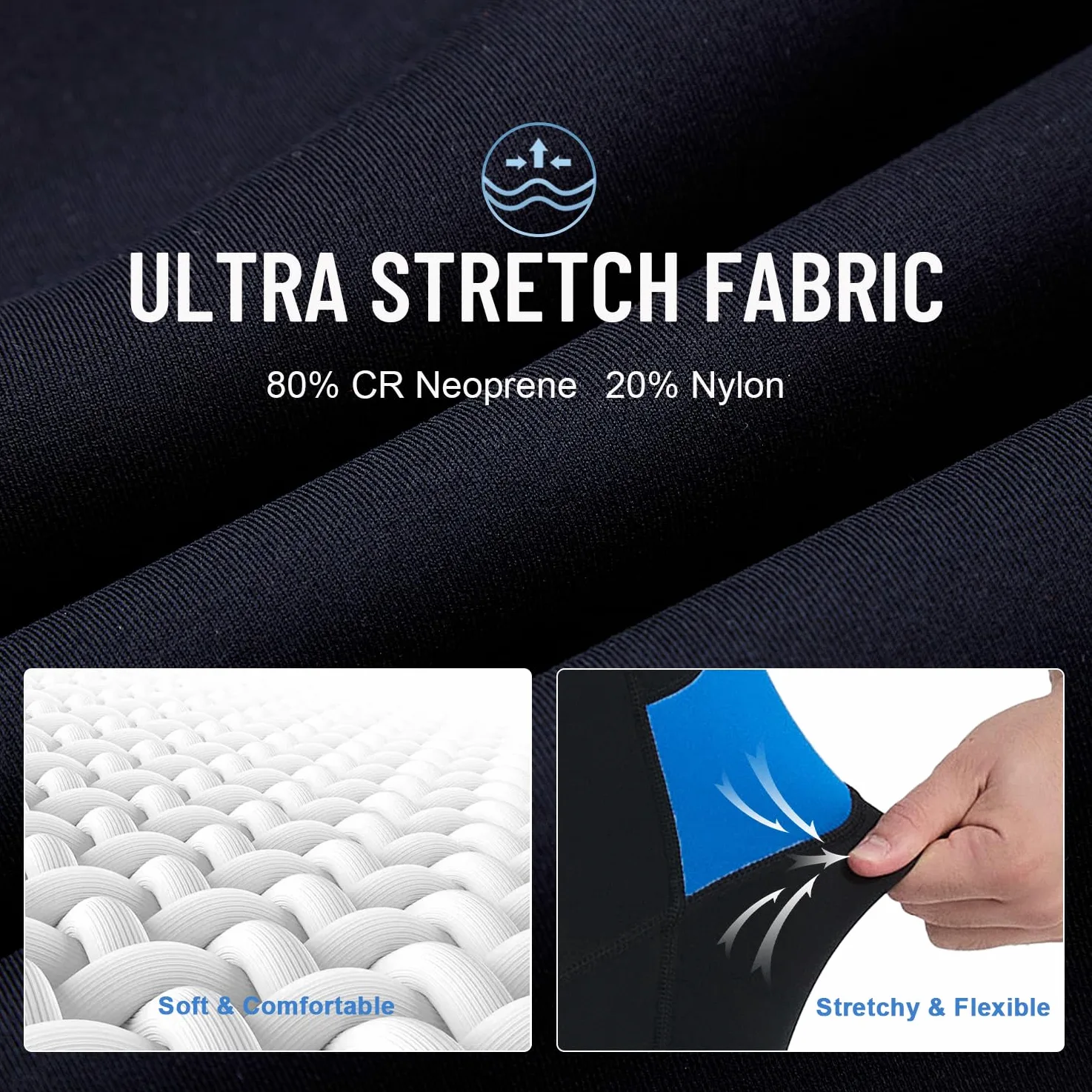 Lemorecn Traje de neopreno corto de 2 mm para hombre y mujer, traje de buceo de neopreno ultra elástico de manga corta traje de neopreno con cremallera frontal traje de baño térmico
