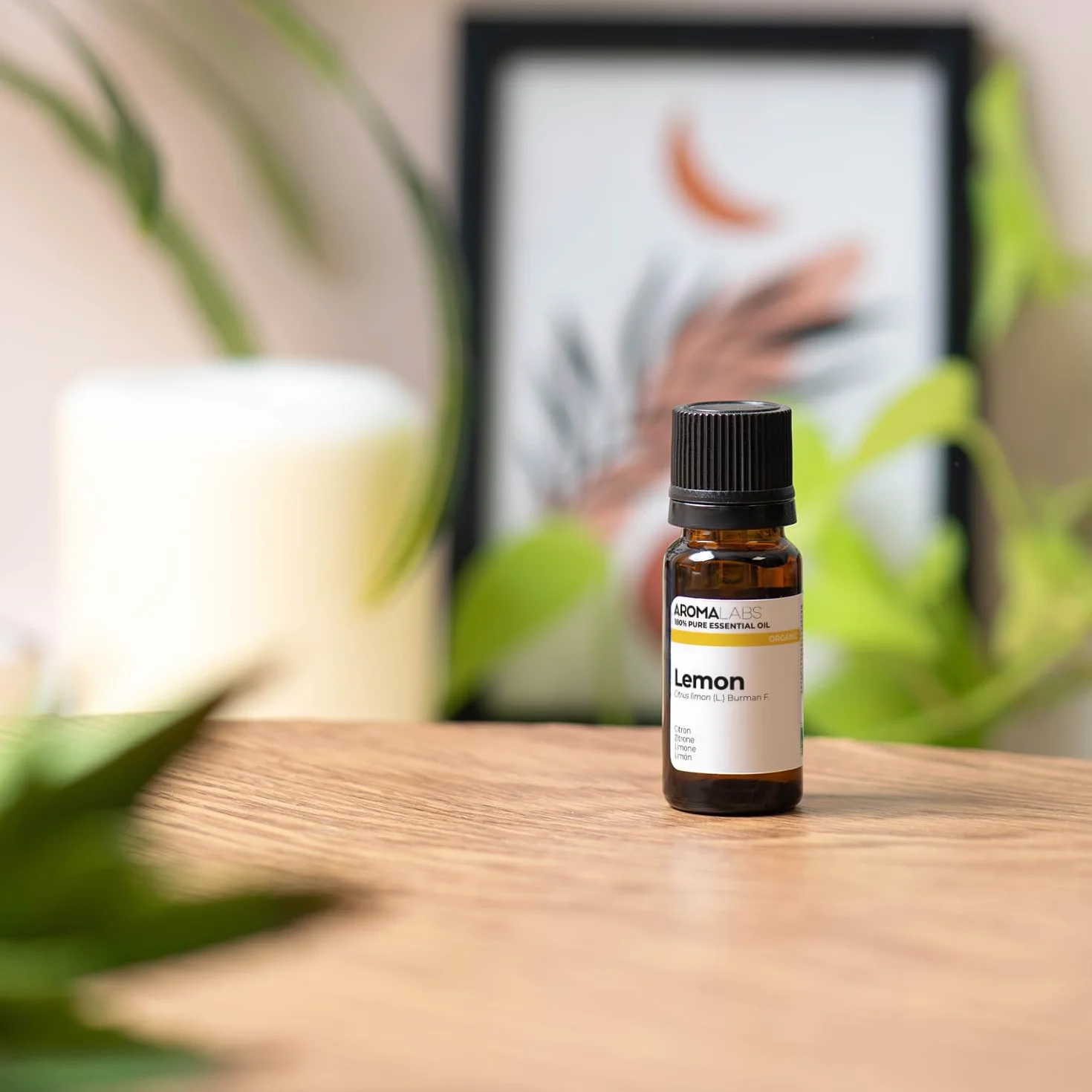 Aceite Esencial de Limón BIO 10 mL Aroma Labs Quimiotipado Certificado AB